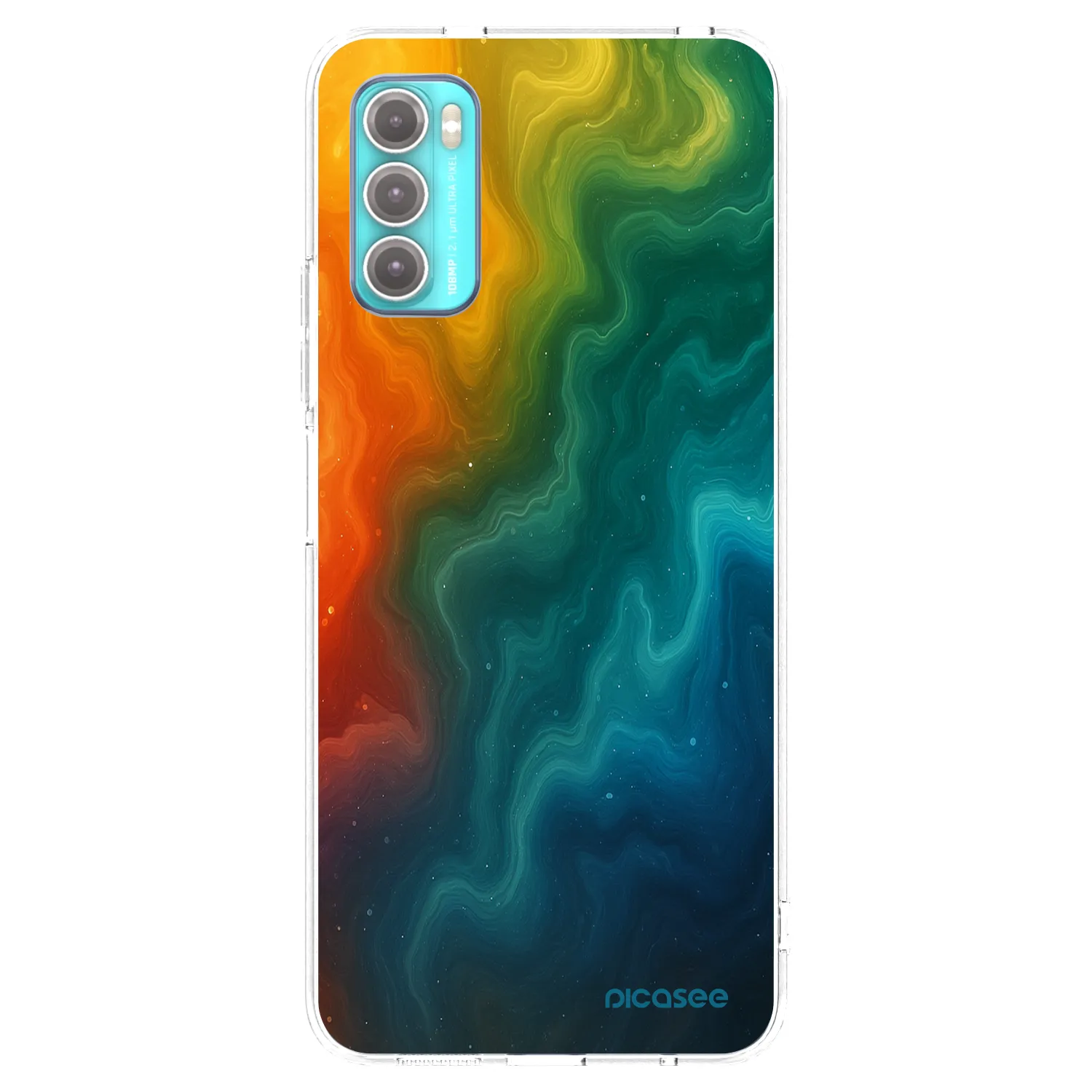 Picasee silikonska prozirna maskica za Motorola Moto G60 - Solar