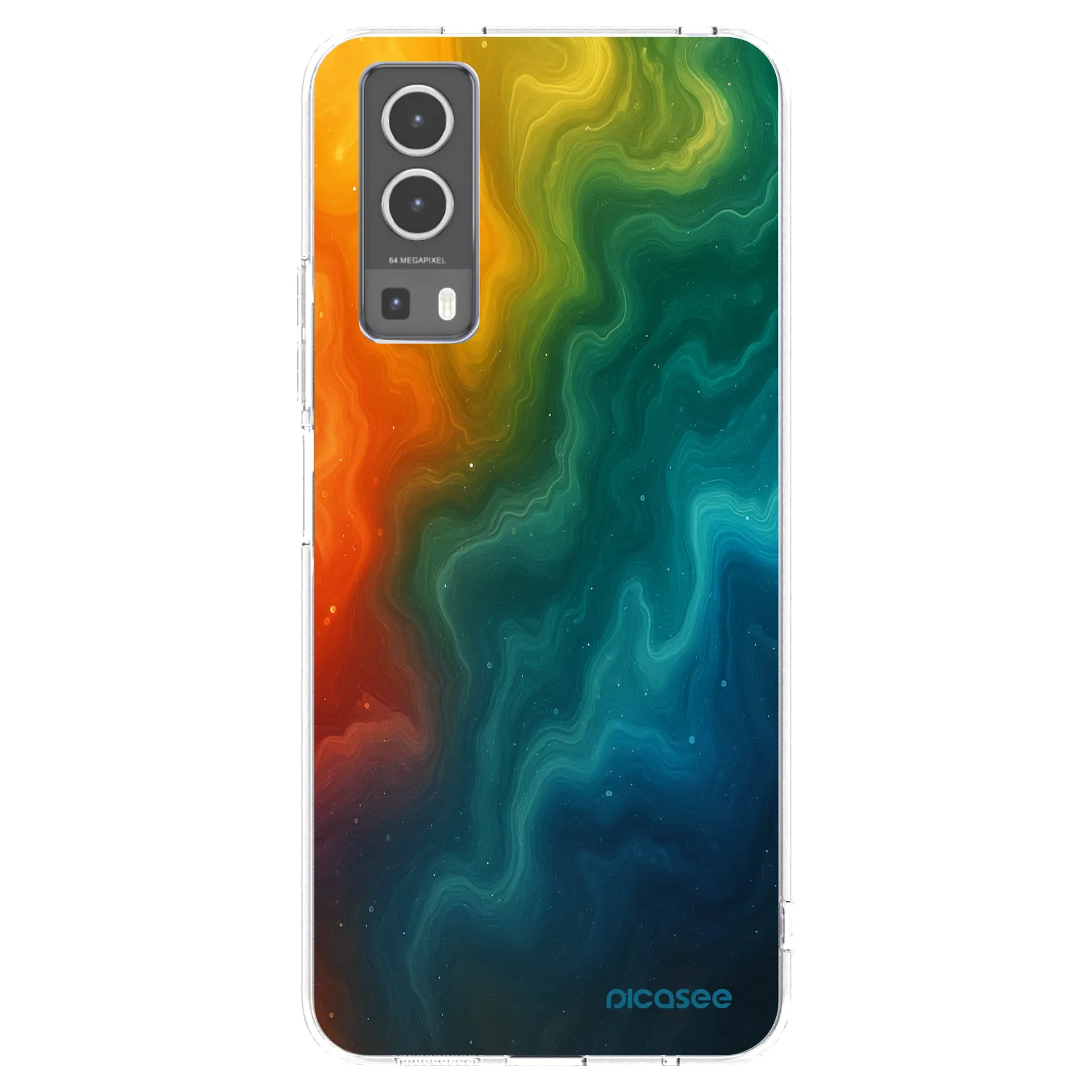 Picasee silikonska prozirna maskica za Vivo Y72 5G - Solar