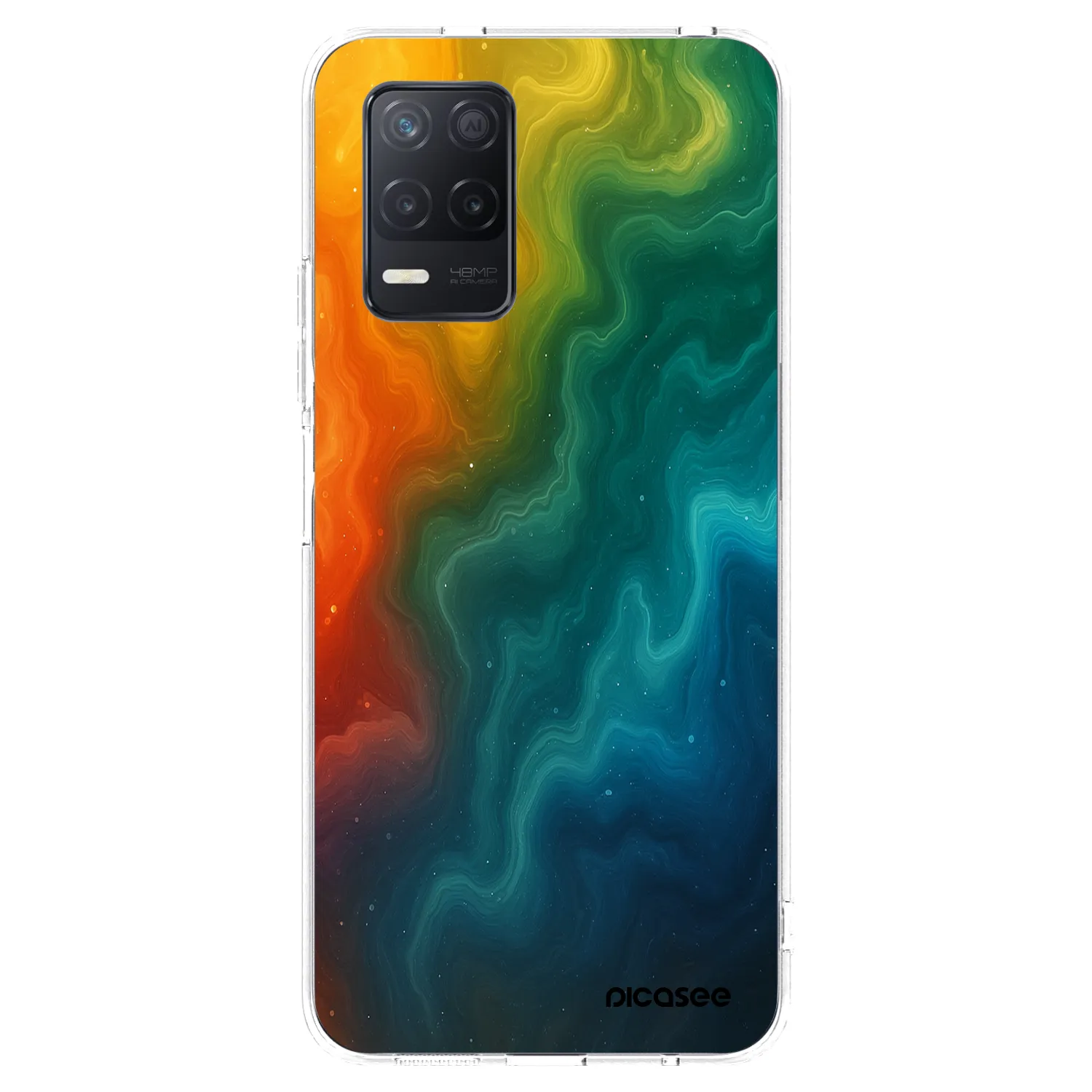Picasee silikonska prozirna maskica za Realme 8 5G - Solar