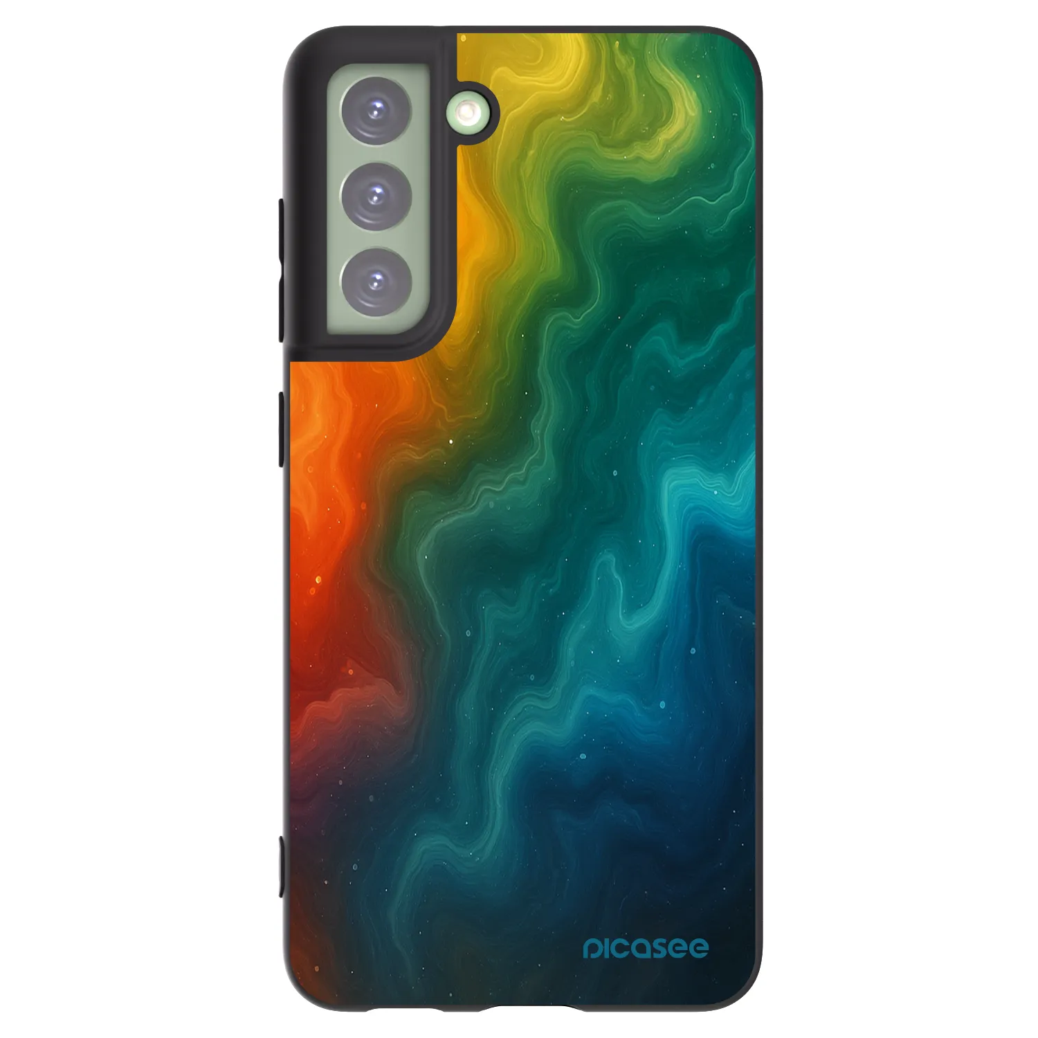 Picasee crna silikonska maskica za Samsung Galaxy S21 FE 5G - Solar