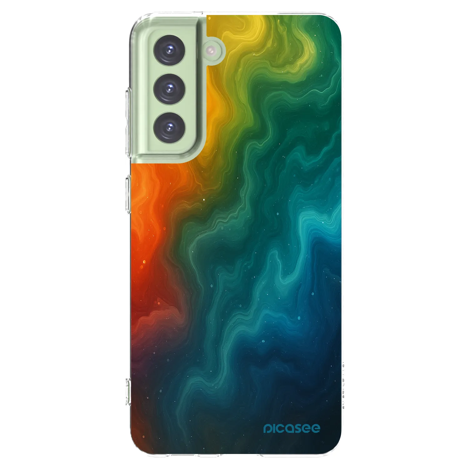 Picasee silikonska prozirna maskica za Samsung Galaxy S21 FE 5G - Solar