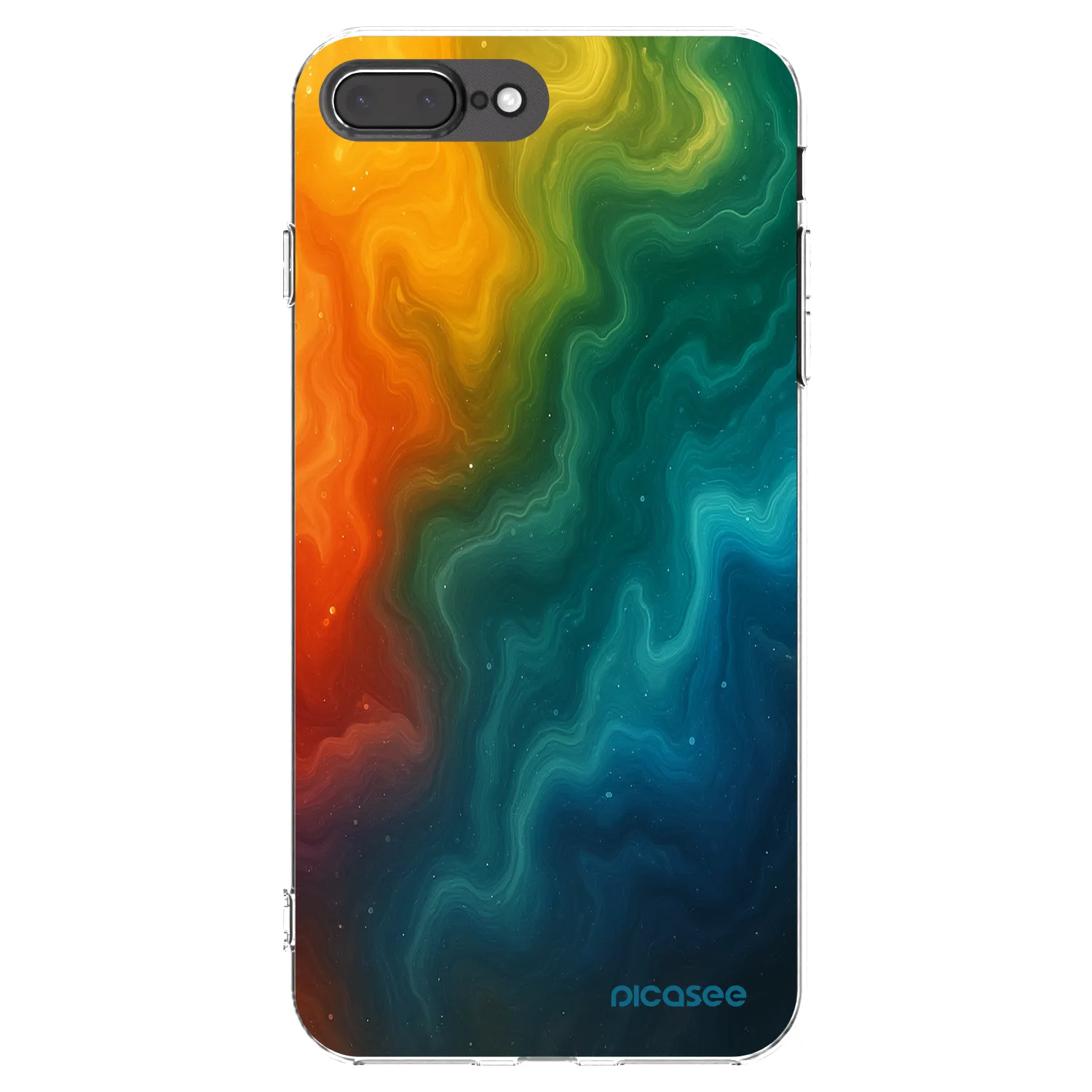 Picasee silikonska prozirna maskica za Apple iPhone 7 Plus - Solar