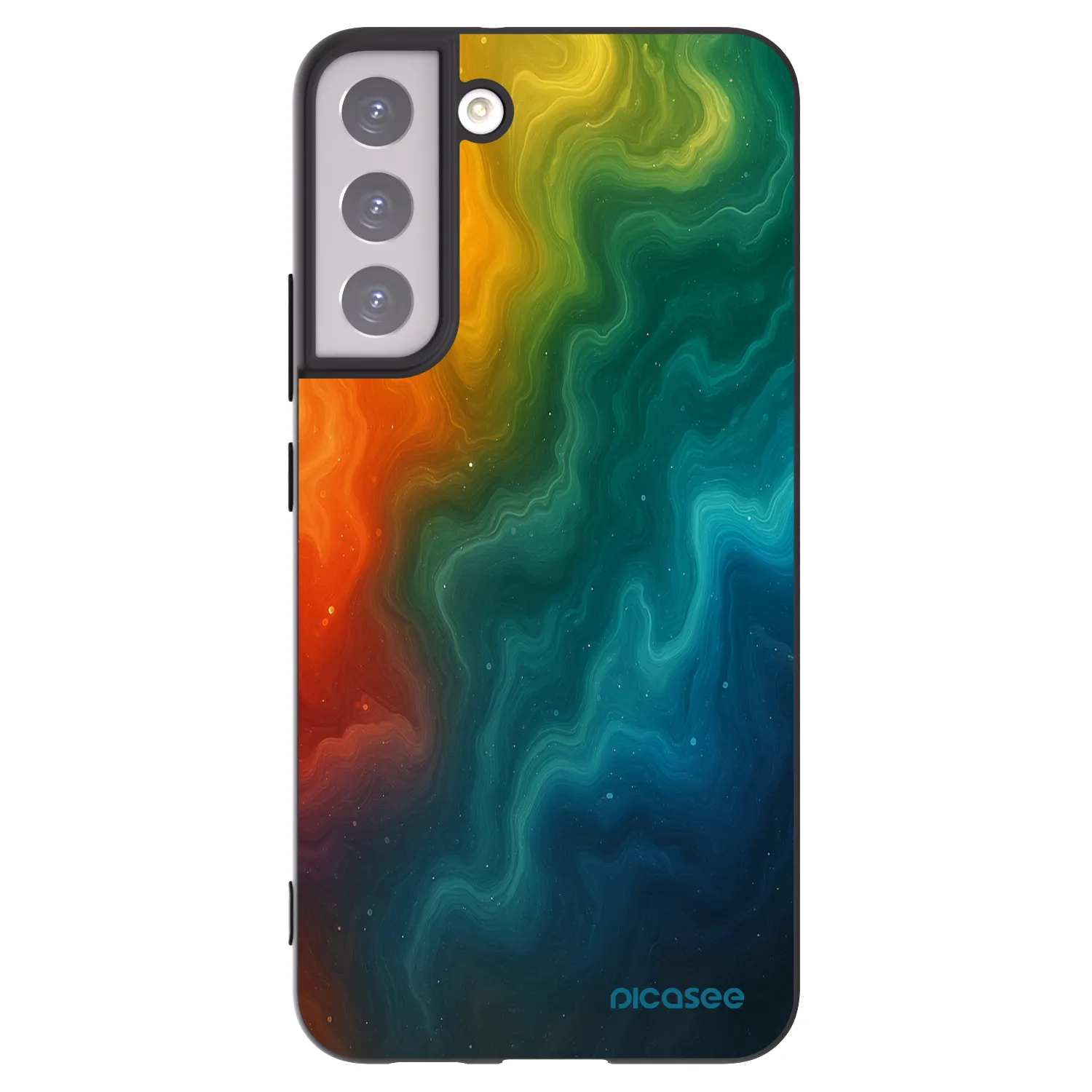 Picasee crna silikonska maskica za Samsung Galaxy S22+ 5G - Solar