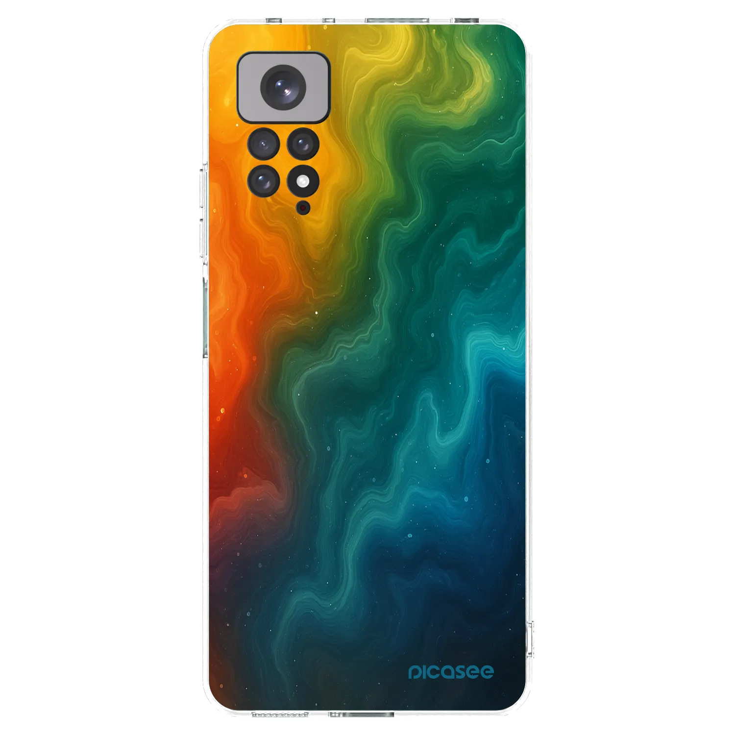 Picasee silikonska prozirna maskica za Xiaomi Redmi Note 11S 4G - Solar