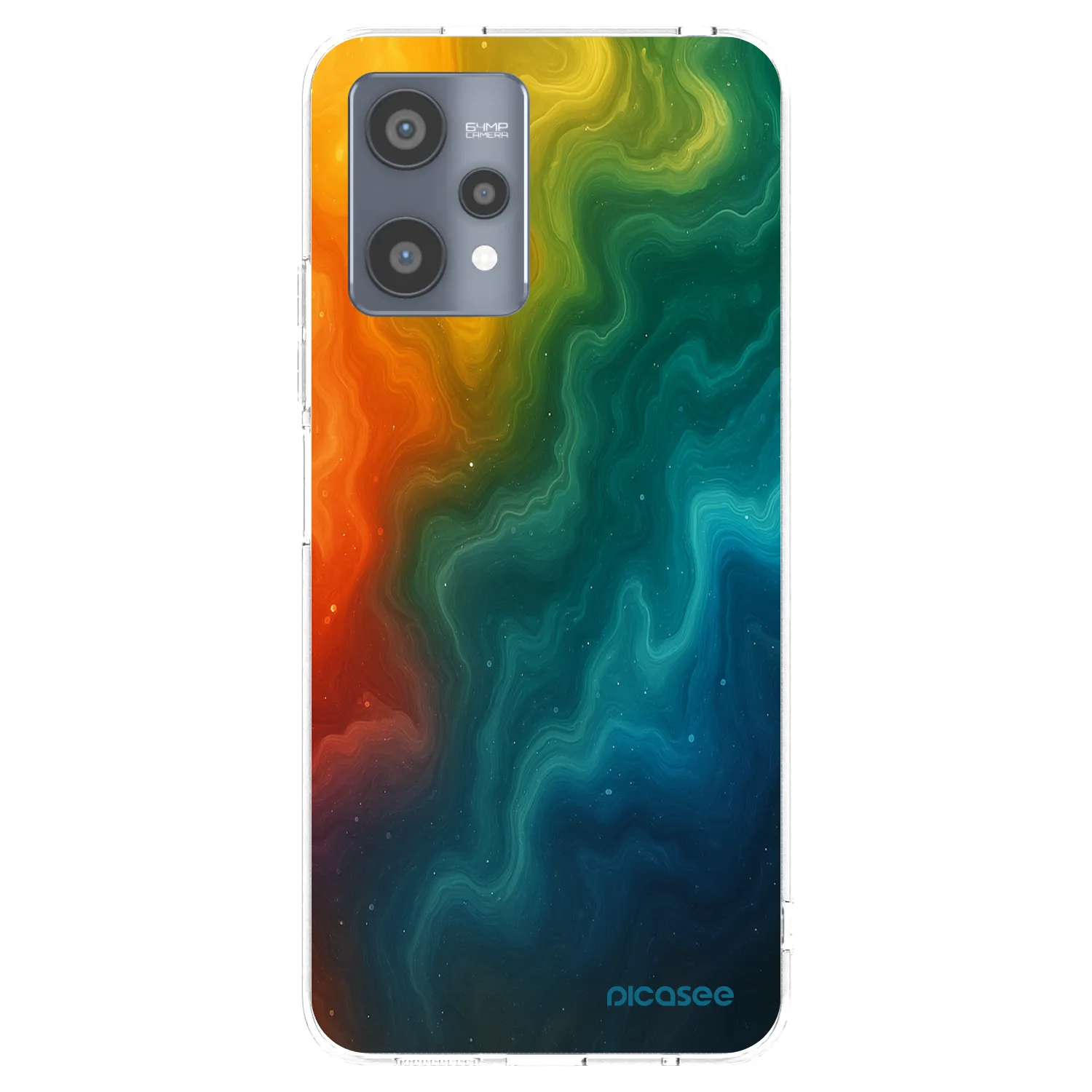 Picasee silikonska prozirna maskica za Realme 9 Pro 5G - Solar
