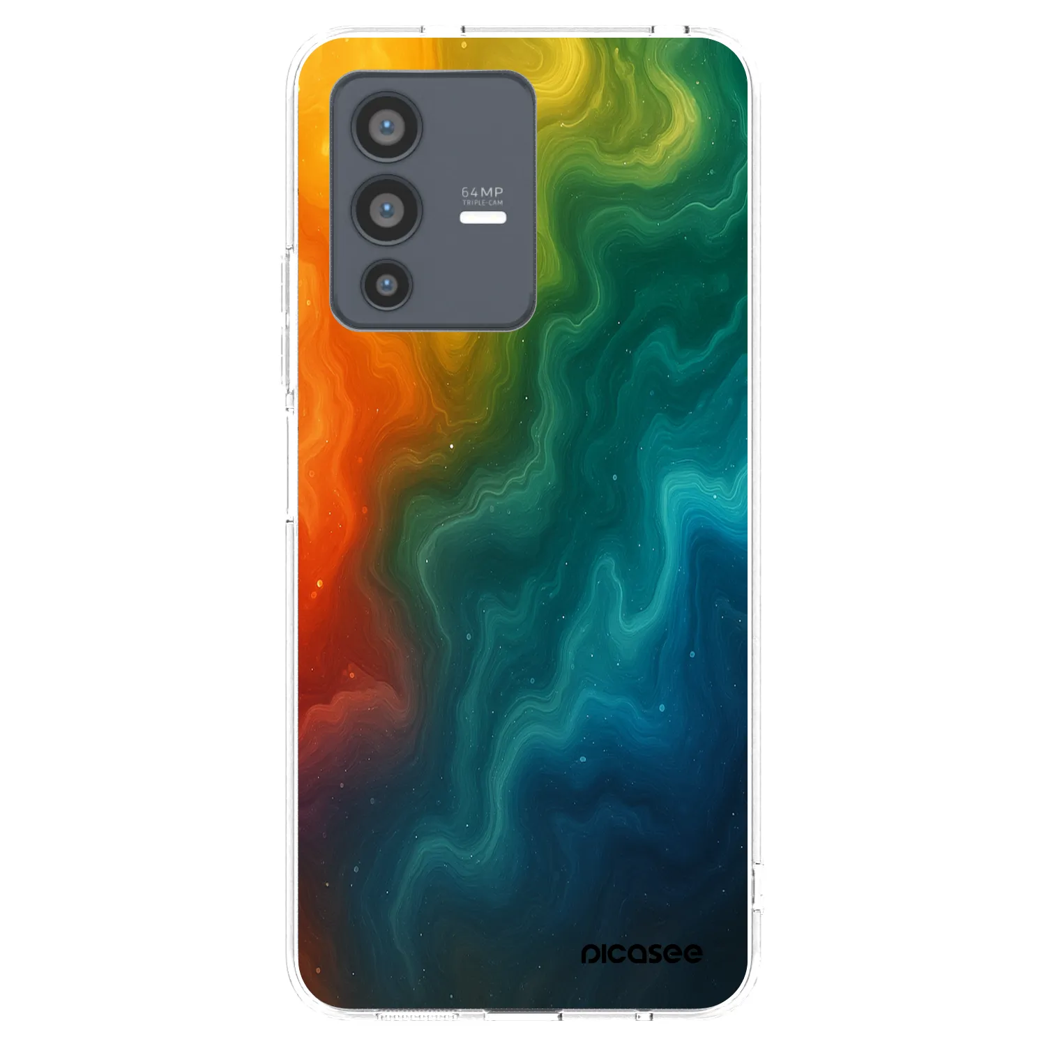 Picasee silikonska prozirna maskica za Vivo V23 5G - Solar