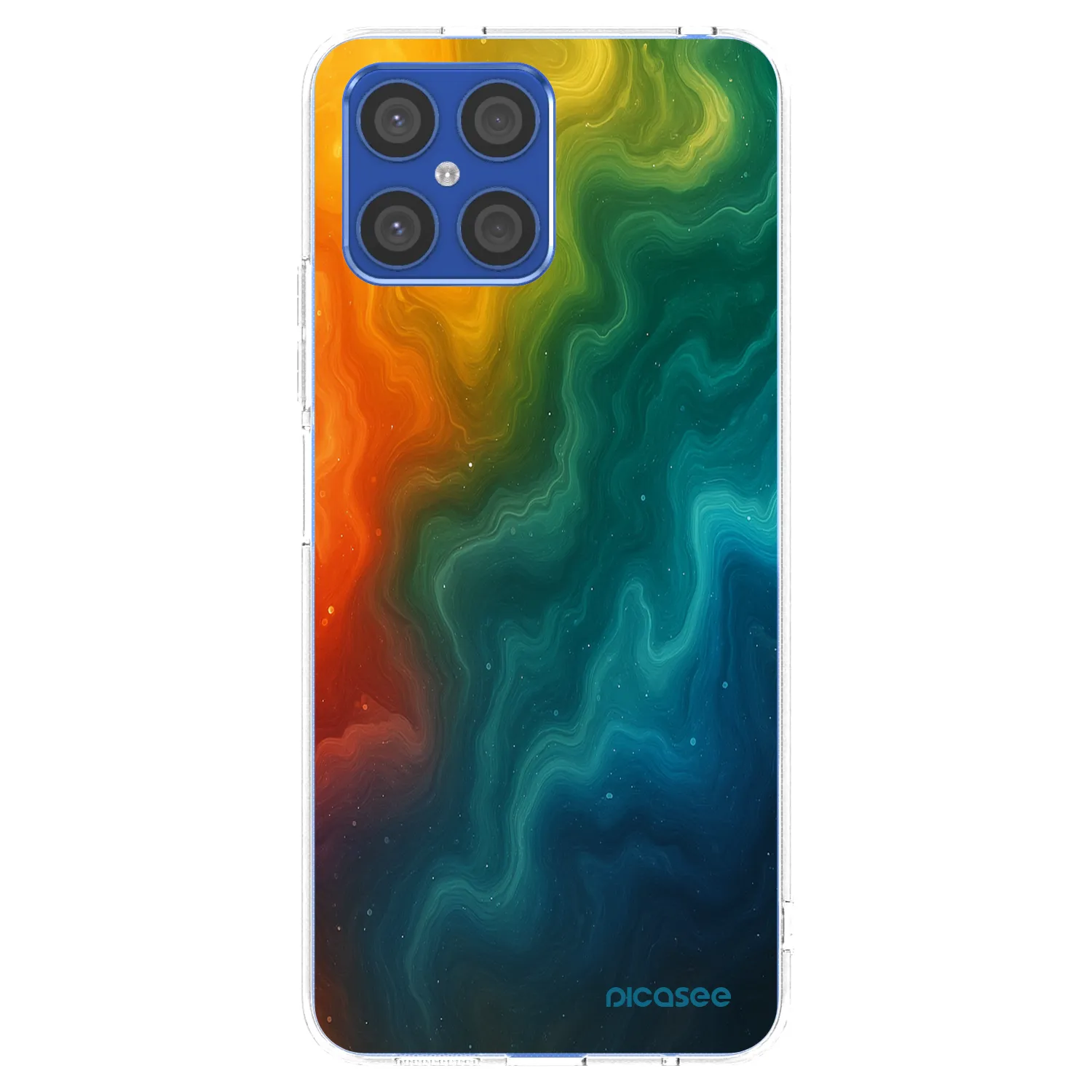 Picasee silikonska prozirna maskica za Honor X8 4G - Solar