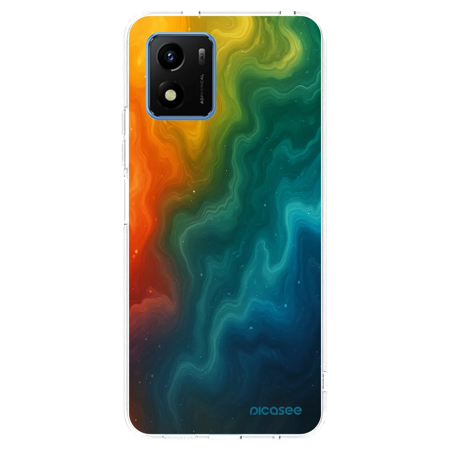 Picasee silikonska prozirna maskica za Vivo Y01 - Solar