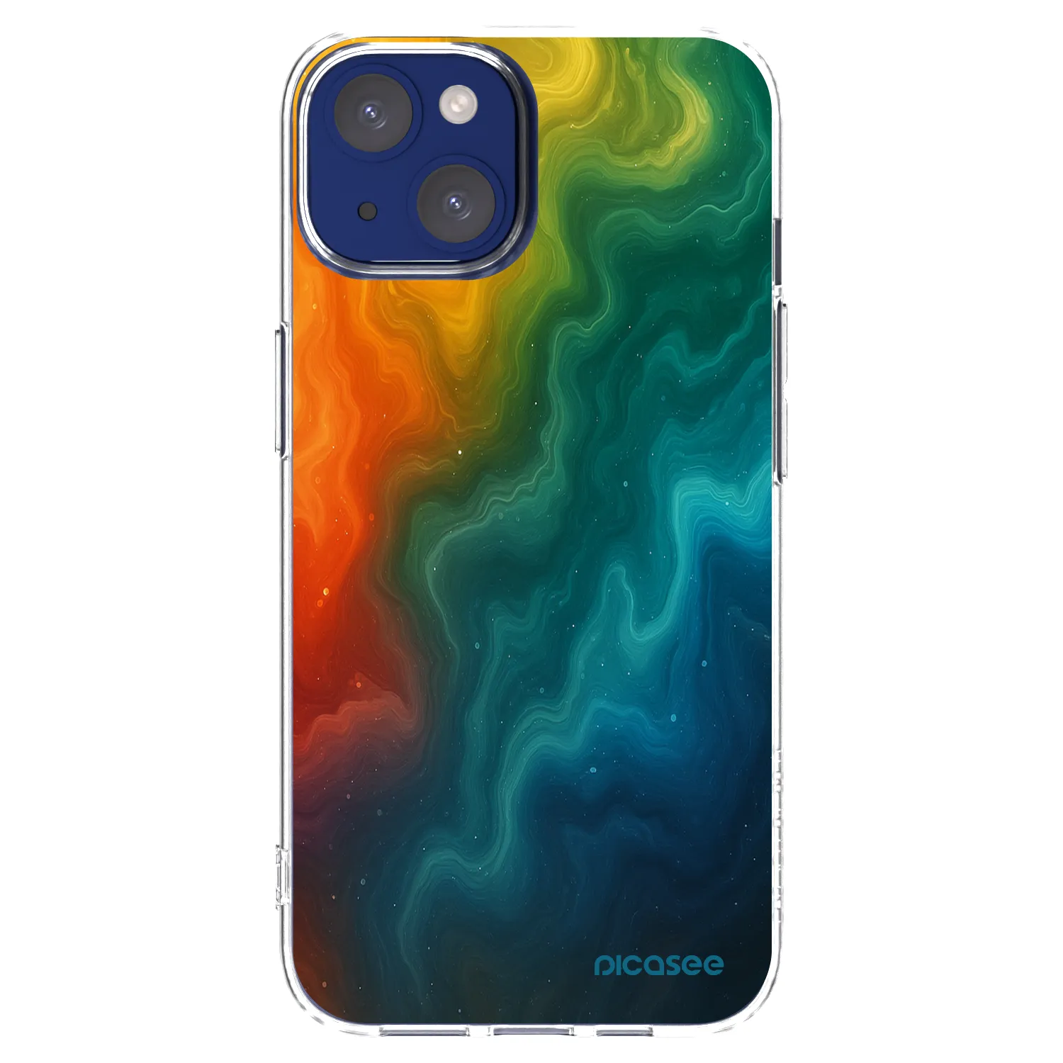 Picasee silikonska prozirna maskica za Apple iPhone 14 - Solar