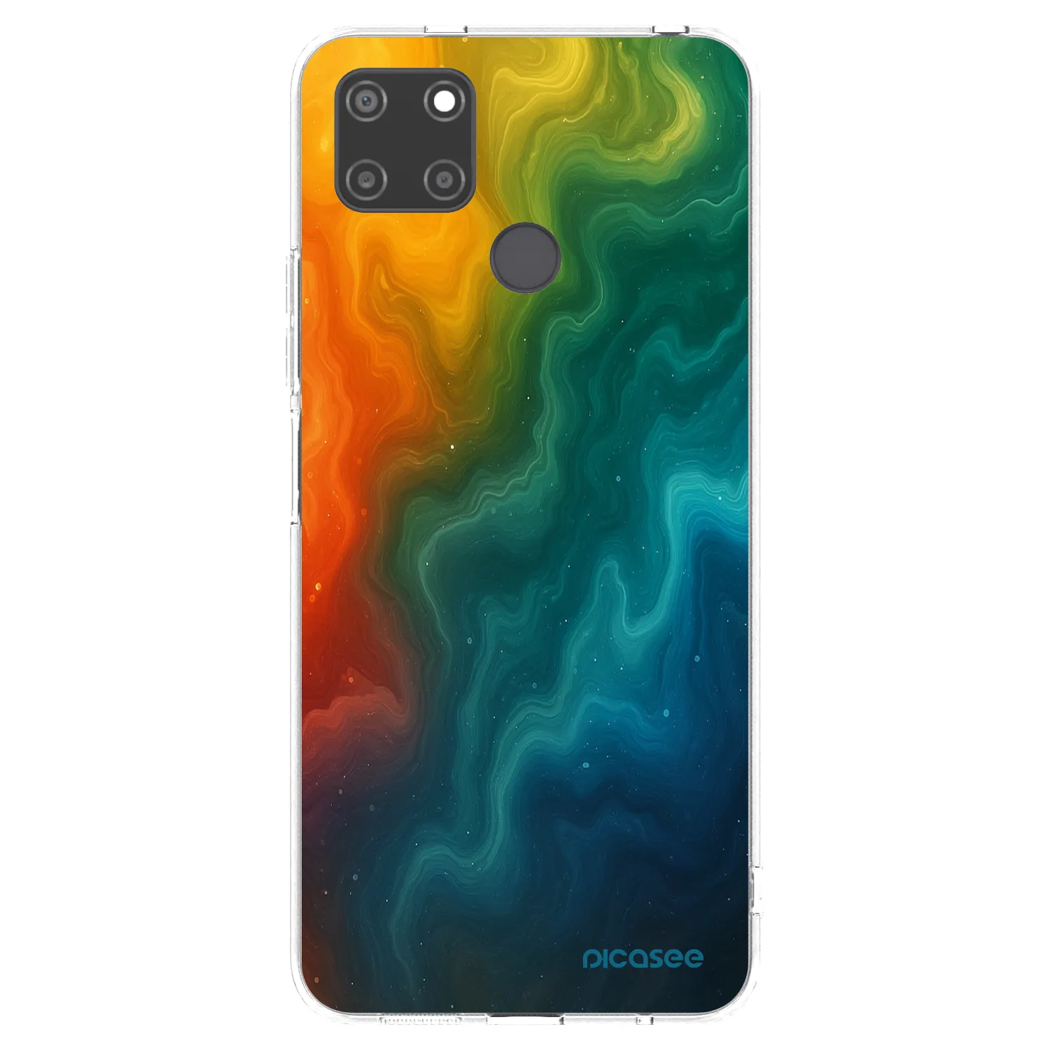 Picasee silikonska prozirna maskica za Realme C21Y - Solar