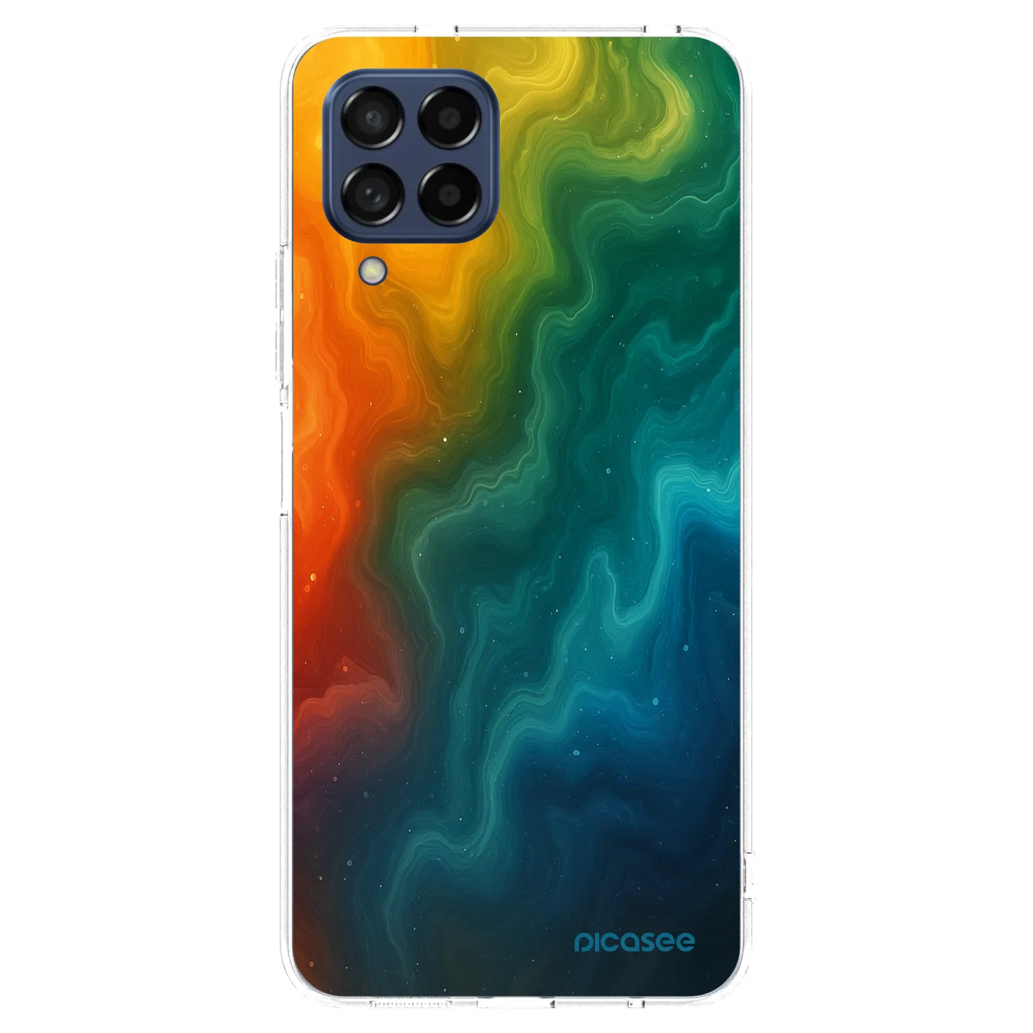 Picasee silikonska prozirna maskica za Samsung Galaxy M53 5G - Solar