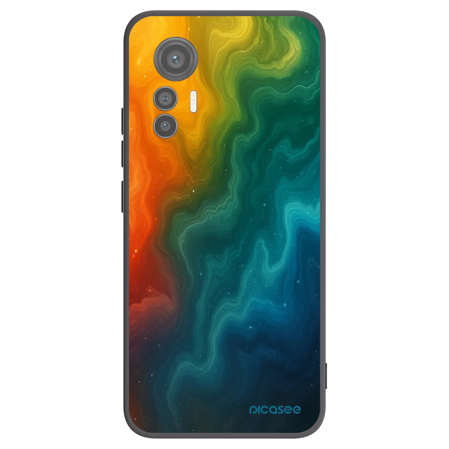 Picasee crna silikonska maskica za Xiaomi 12 Lite - Solar