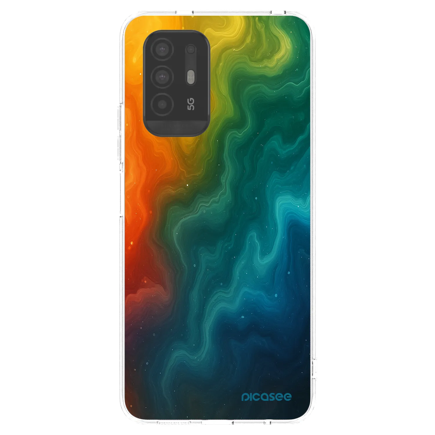 Picasee silikonska prozirna maskica za OPPO A94 5G - Solar