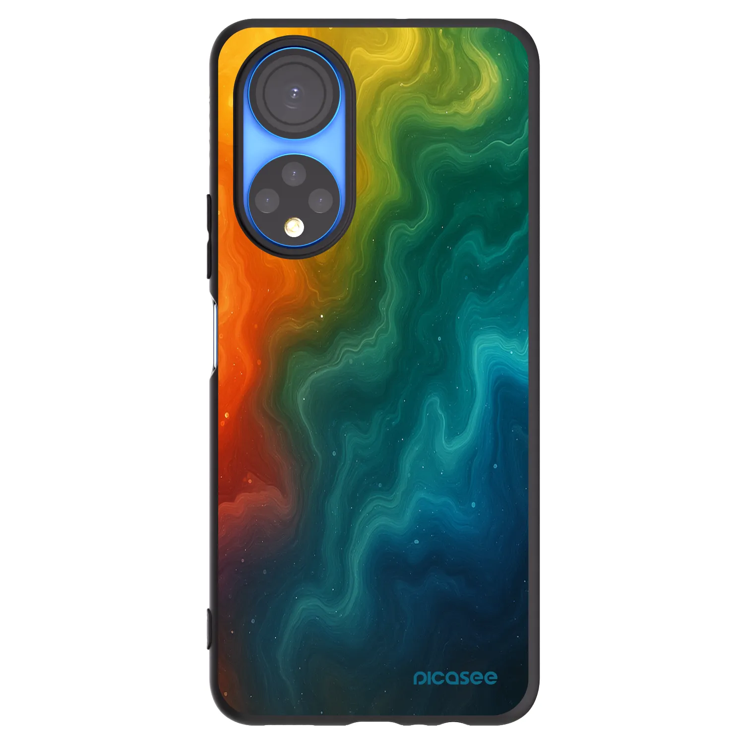 Picasee crna silikonska maskica za Honor X7 - Solar