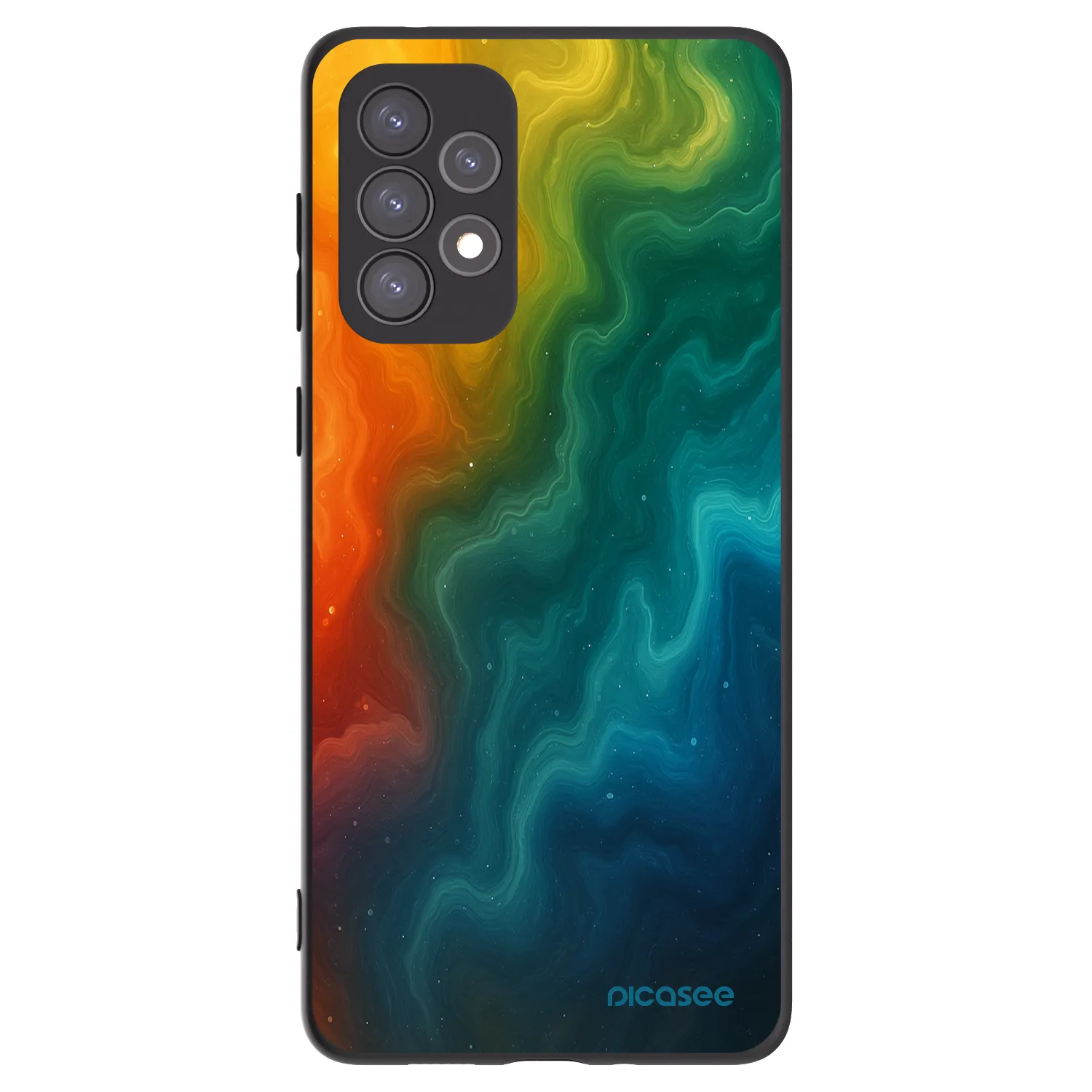 Picasee crna silikonska maskica za Samsung Galaxy A73 5G - Solar