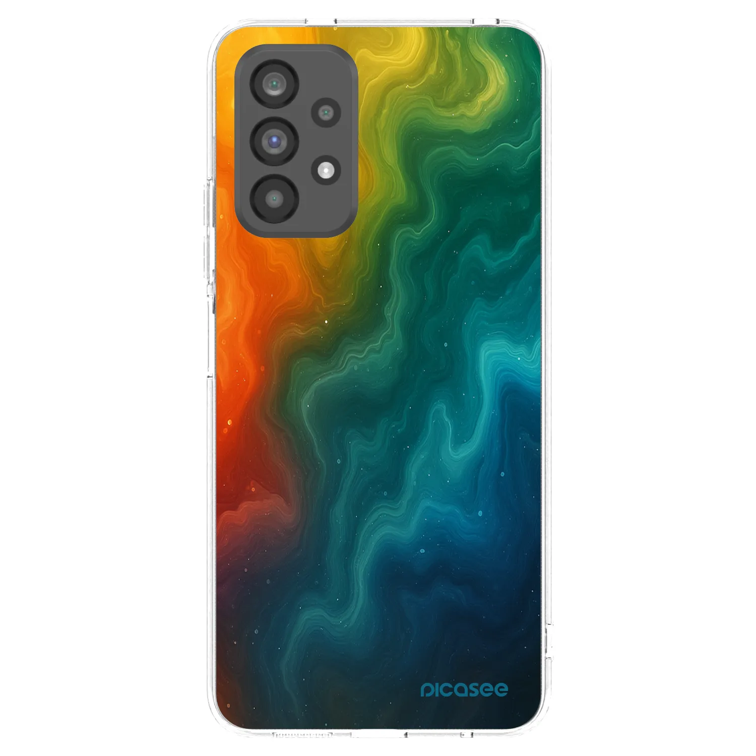 Picasee silikonska prozirna maskica za Samsung Galaxy A73 5G - Solar