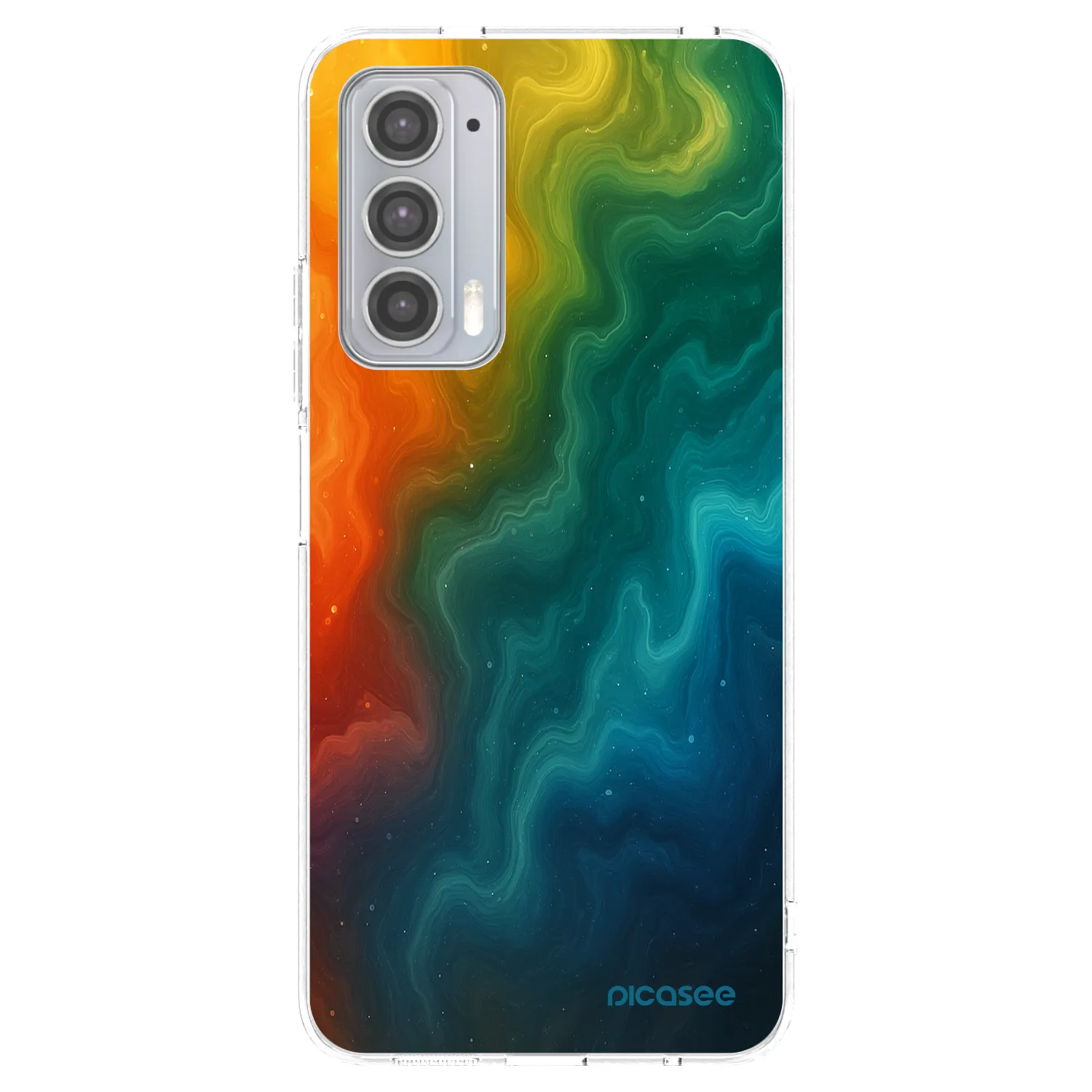 Picasee silikonska prozirna maskica za Motorola Edge 20 - Solar
