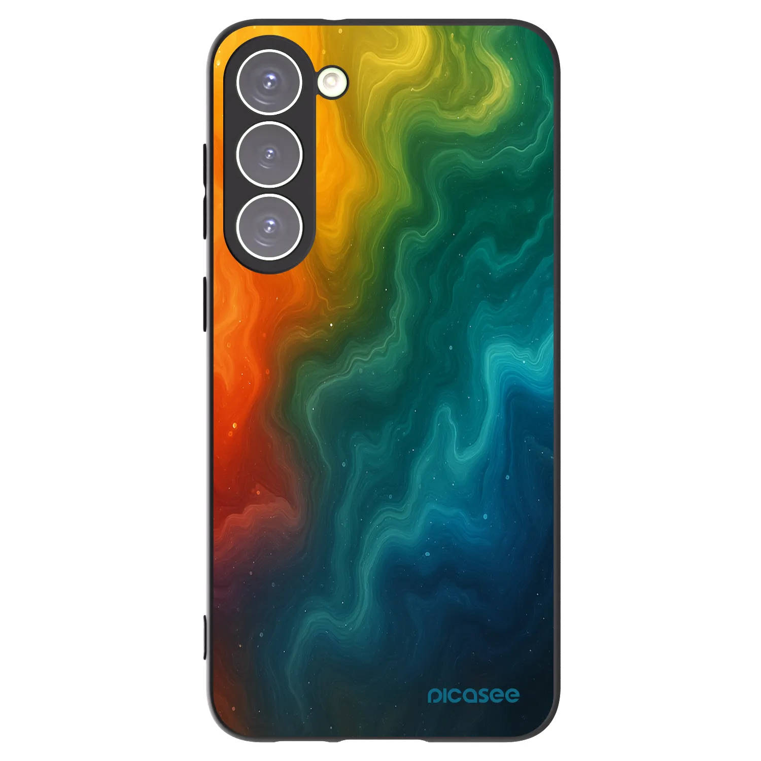 Picasee crna silikonska maskica za Samsung Galaxy S23+ 5G - Solar