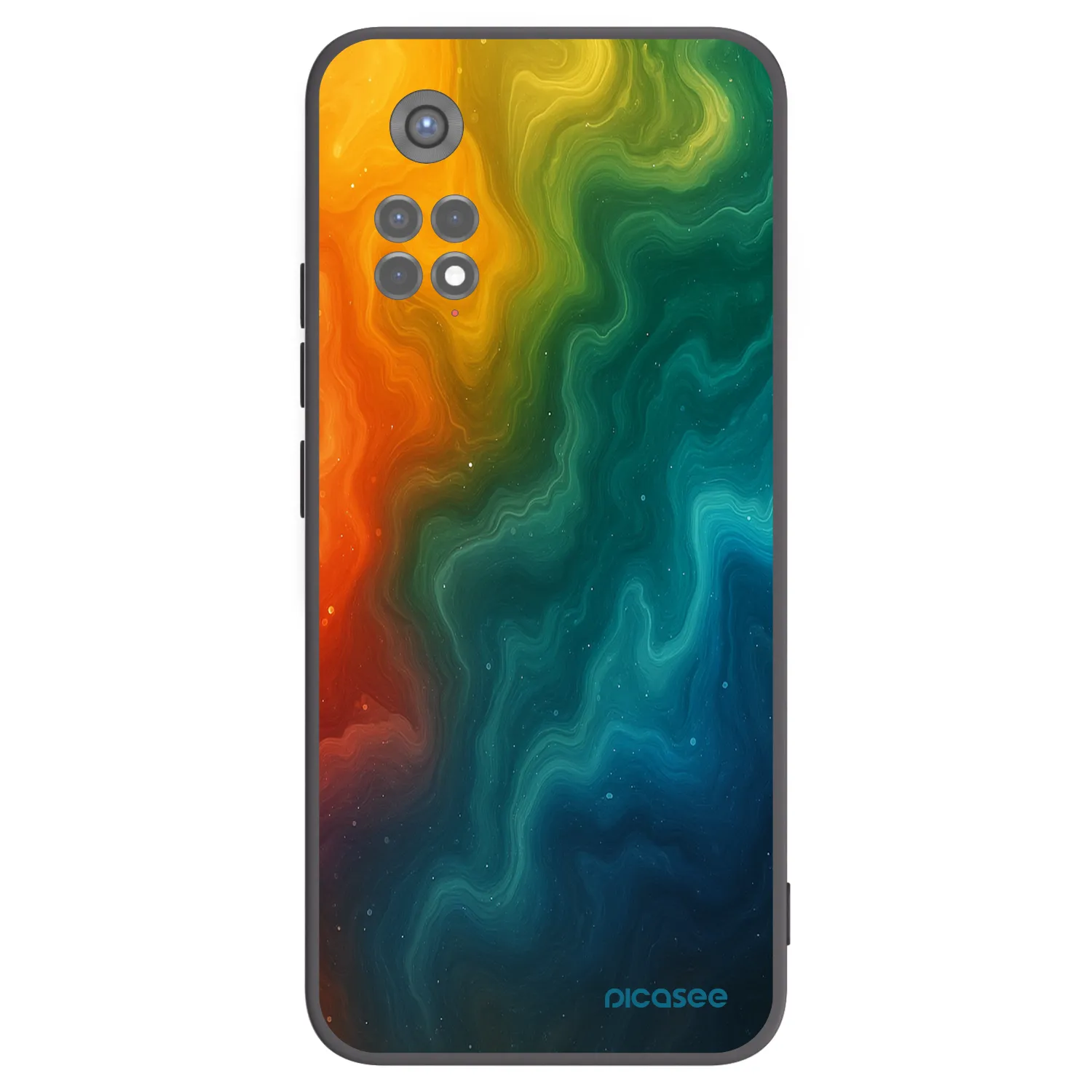Picasee crna silikonska maskica za Xiaomi Redmi Note 11S 5G - Solar