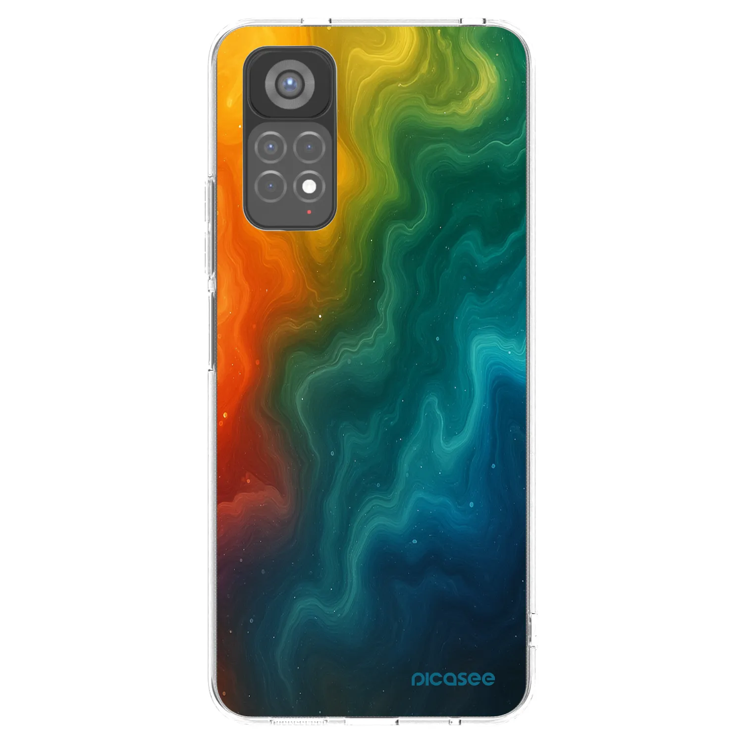 Picasee silikonska prozirna maskica za Xiaomi Redmi Note 11S 5G - Solar