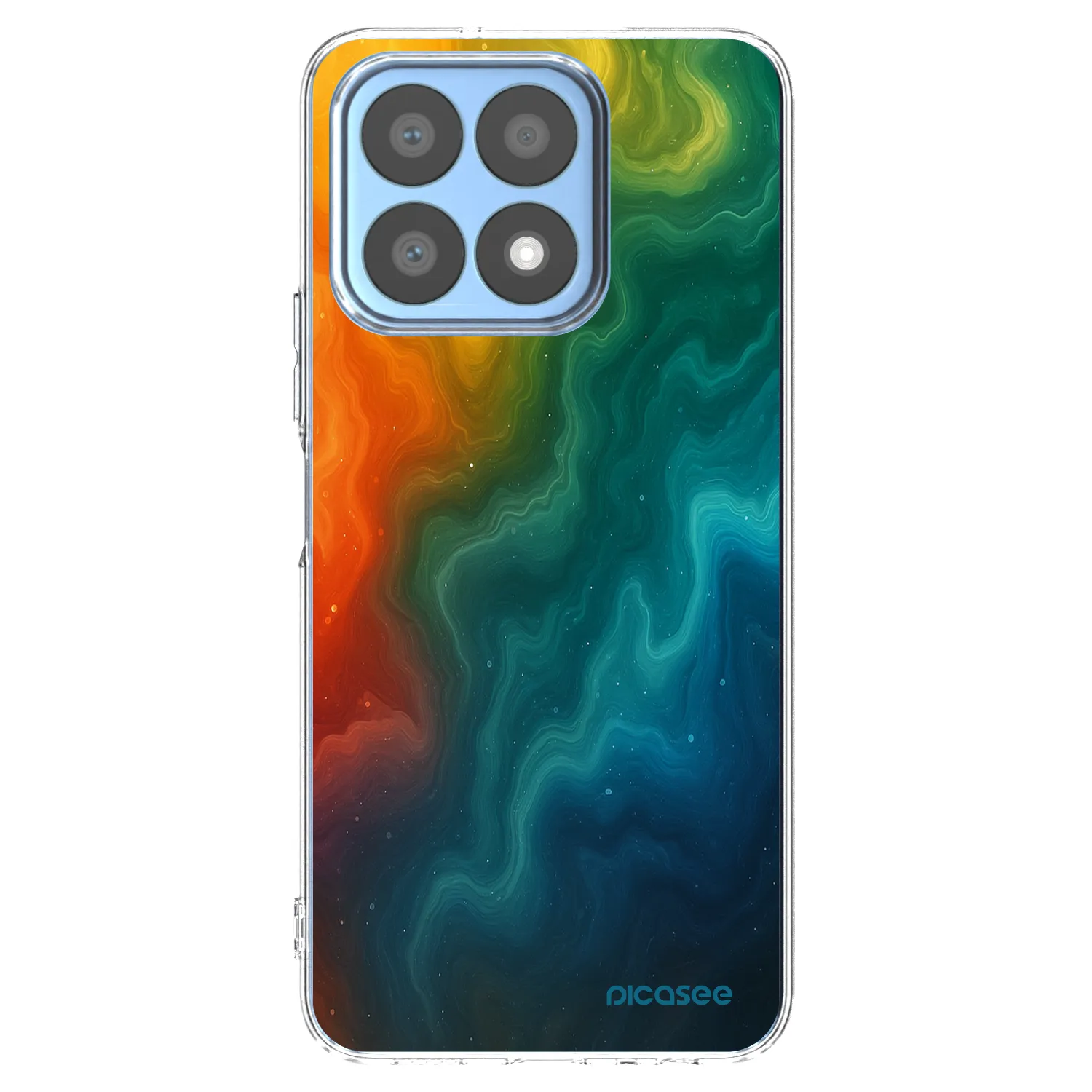 Picasee silikonska prozirna maskica za Honor X8a - Solar