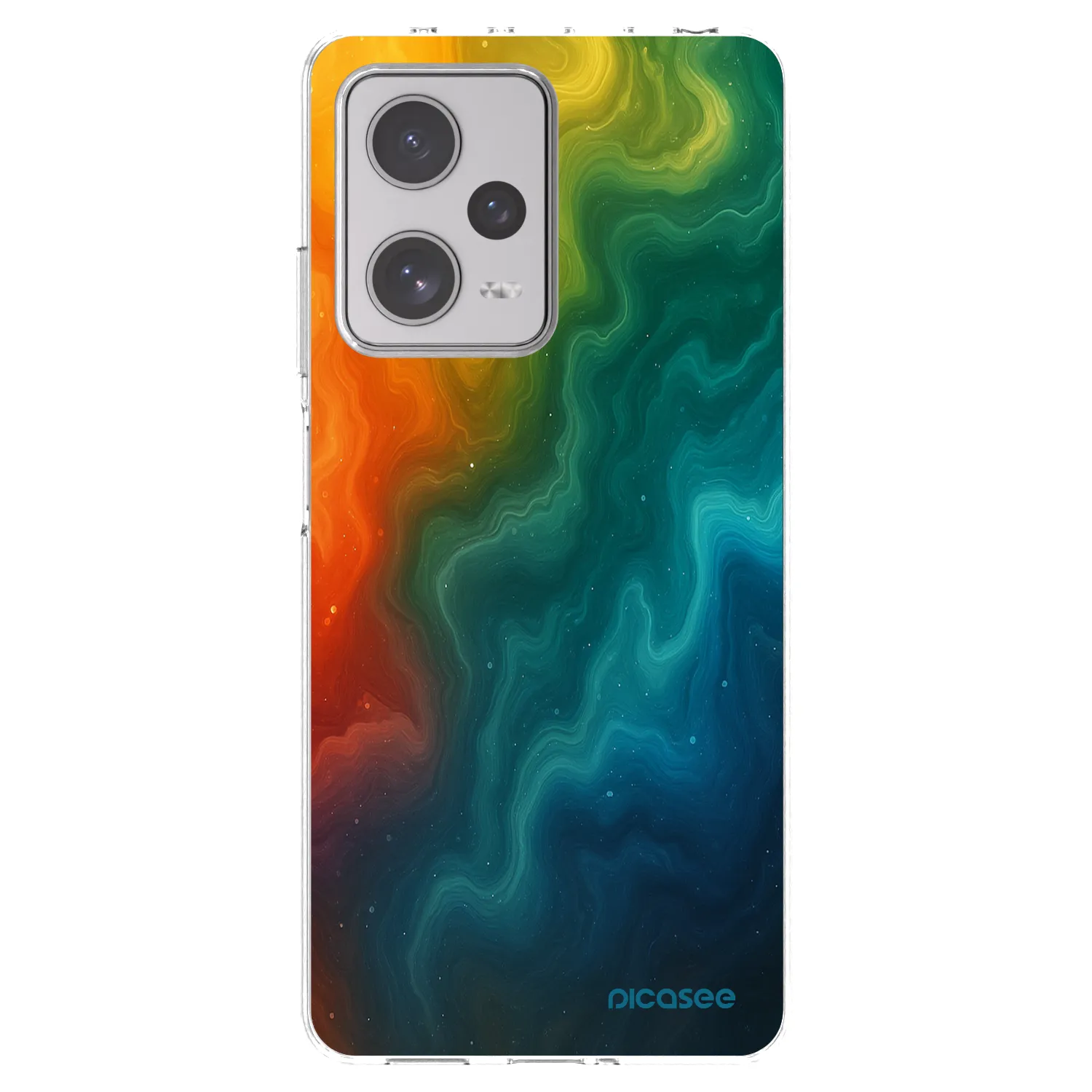 Picasee silikonska prozirna maskica za Xiaomi Redmi Note 12 Pro+ 5G - Solar