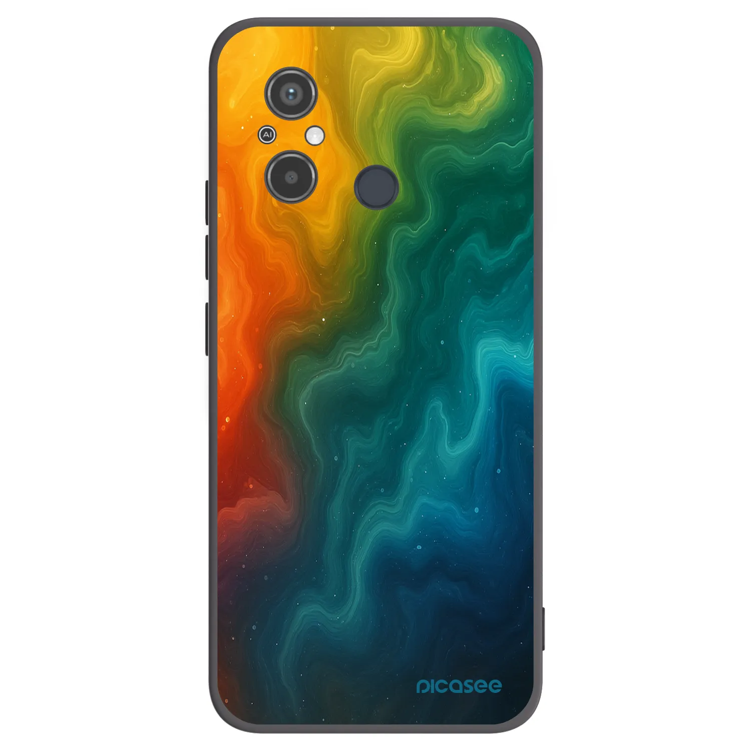 Picasee crna silikonska maskica za Xiaomi Redmi 12C - Solar