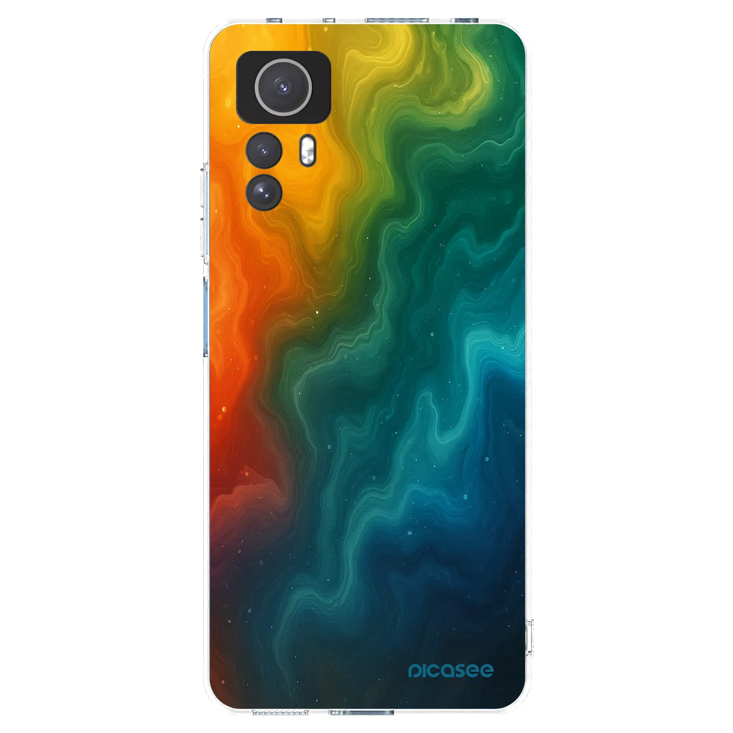 Picasee silikonska prozirna maskica za Xiaomi Redmi Note 12S - Solar