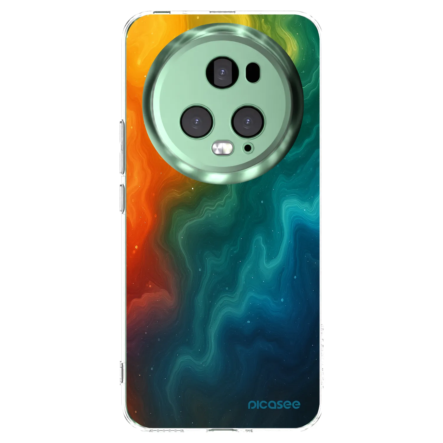 Picasee silikonska prozirna maskica za Honor Magic5 Pro - Solar