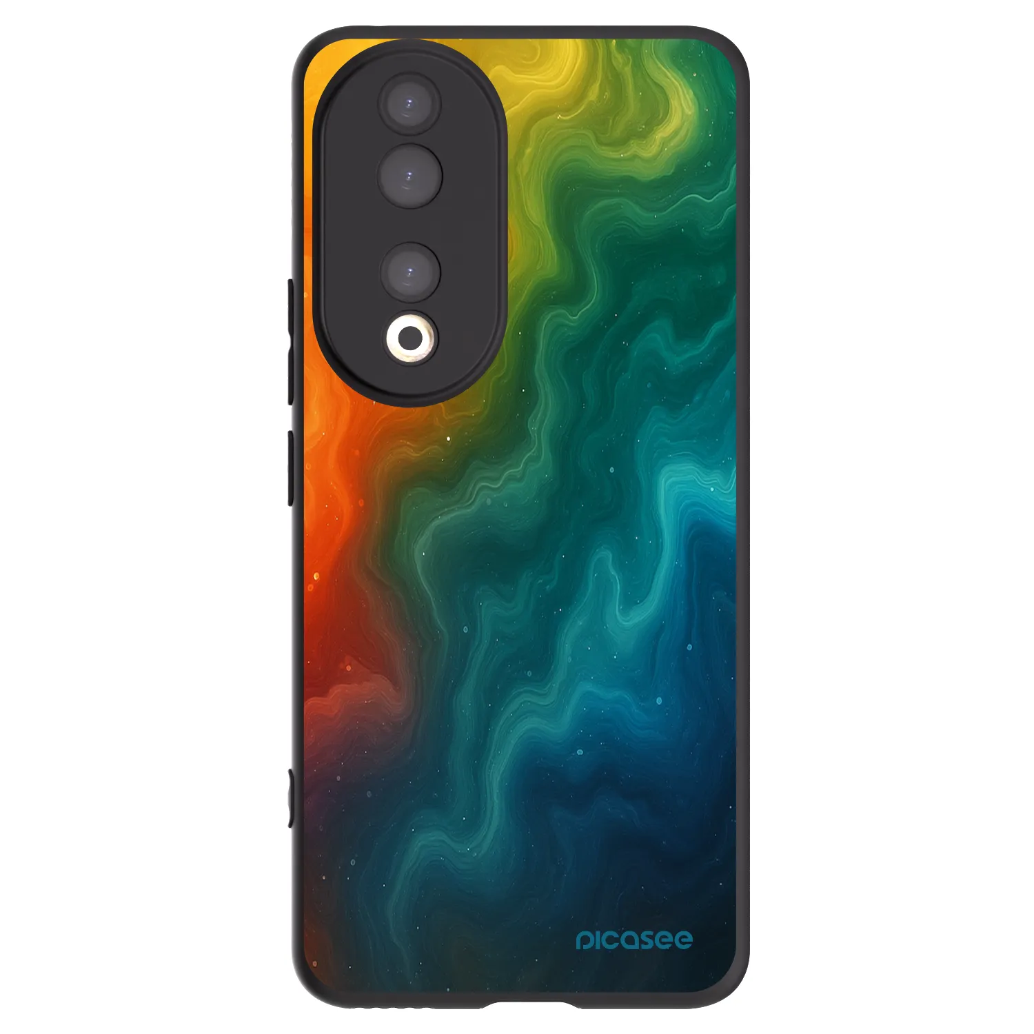 Picasee crna silikonska maskica za Honor 90 5G - Solar