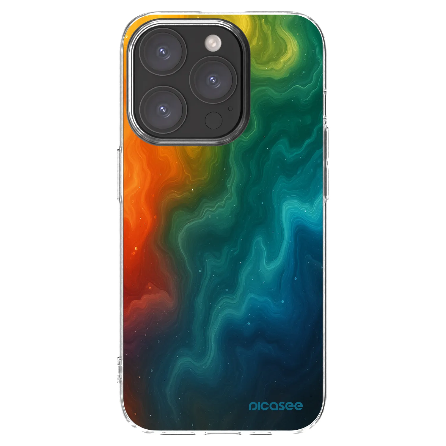 Picasee silikonska prozirna maskica za Apple iPhone 15 Pro - Solar