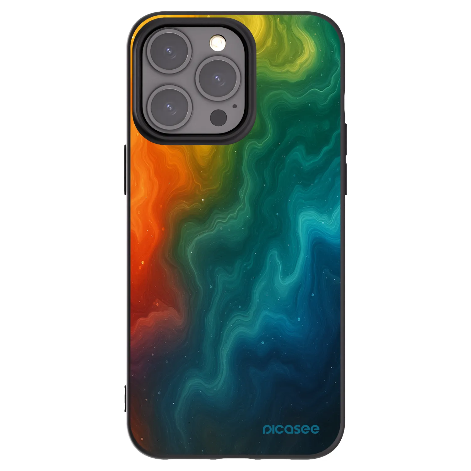 Picasee crna silikonska maskica za Apple iPhone 15 Pro Max - Solar