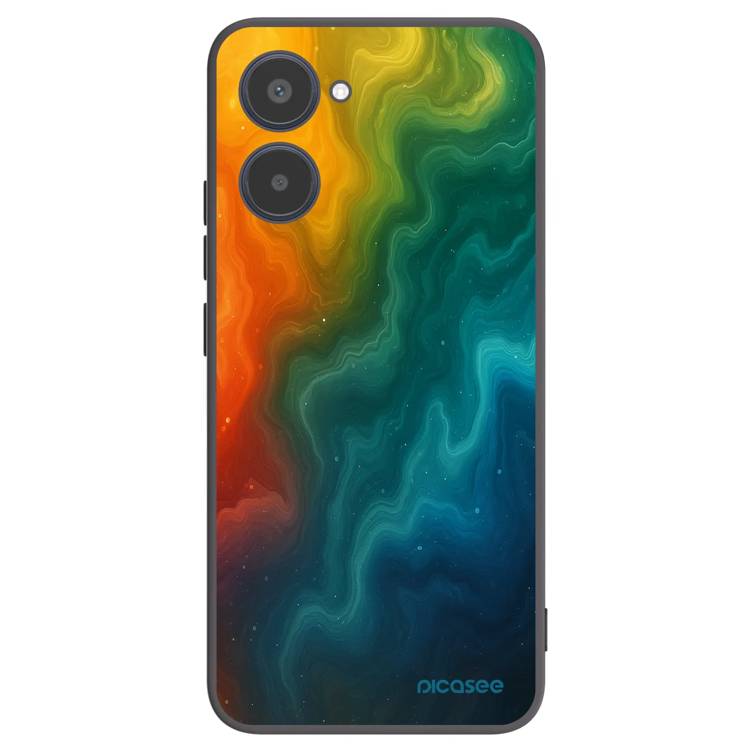 Picasee crna silikonska maskica za Realme 10 4G - Solar