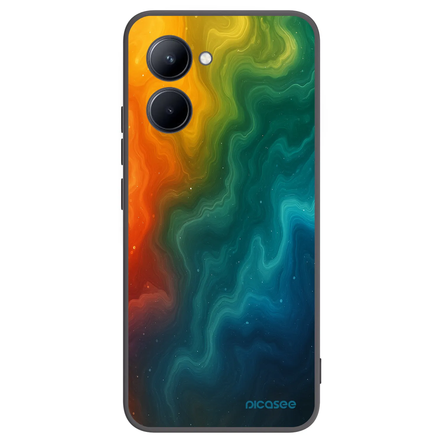 Picasee crna silikonska maskica za Realme C33 (2023) - Solar