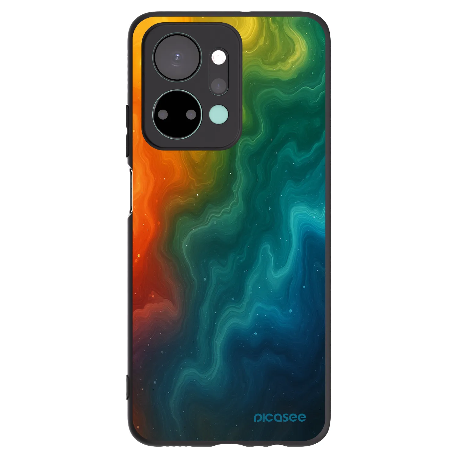 Picasee crna silikonska maskica za Honor X7a - Solar