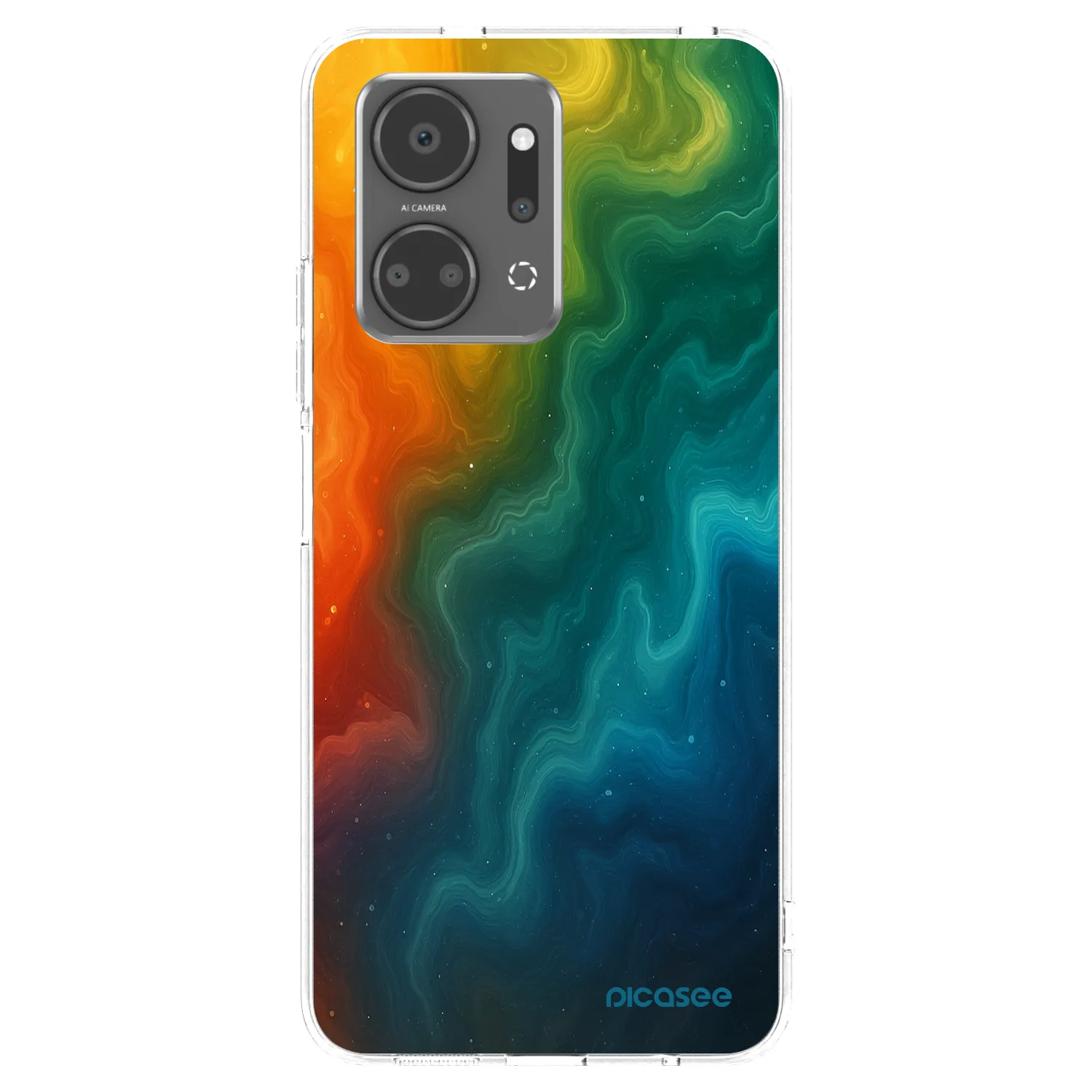Picasee silikonska prozirna maskica za Honor X7a - Solar