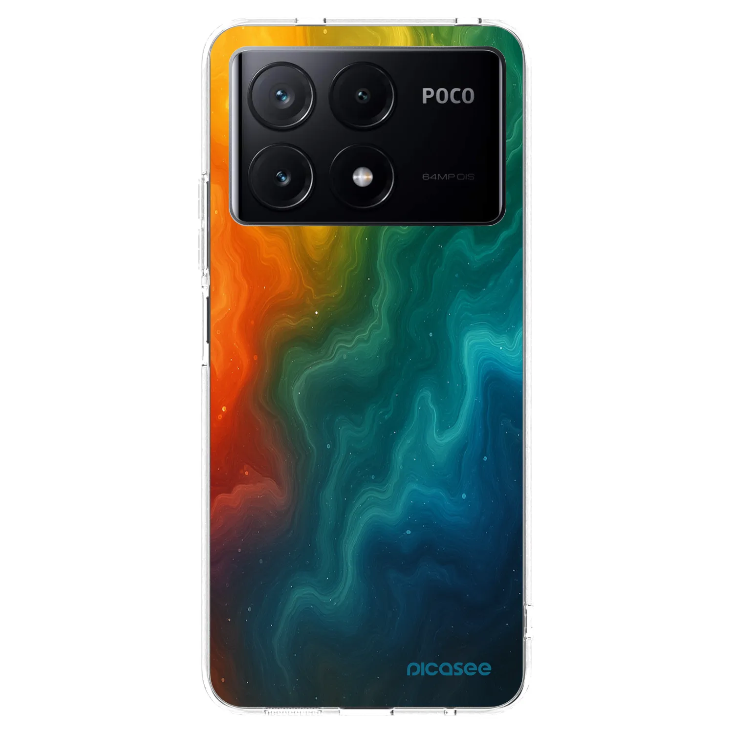 Picasee silikonska prozirna maskica za Xiaomi Poco X6 Pro - Solar