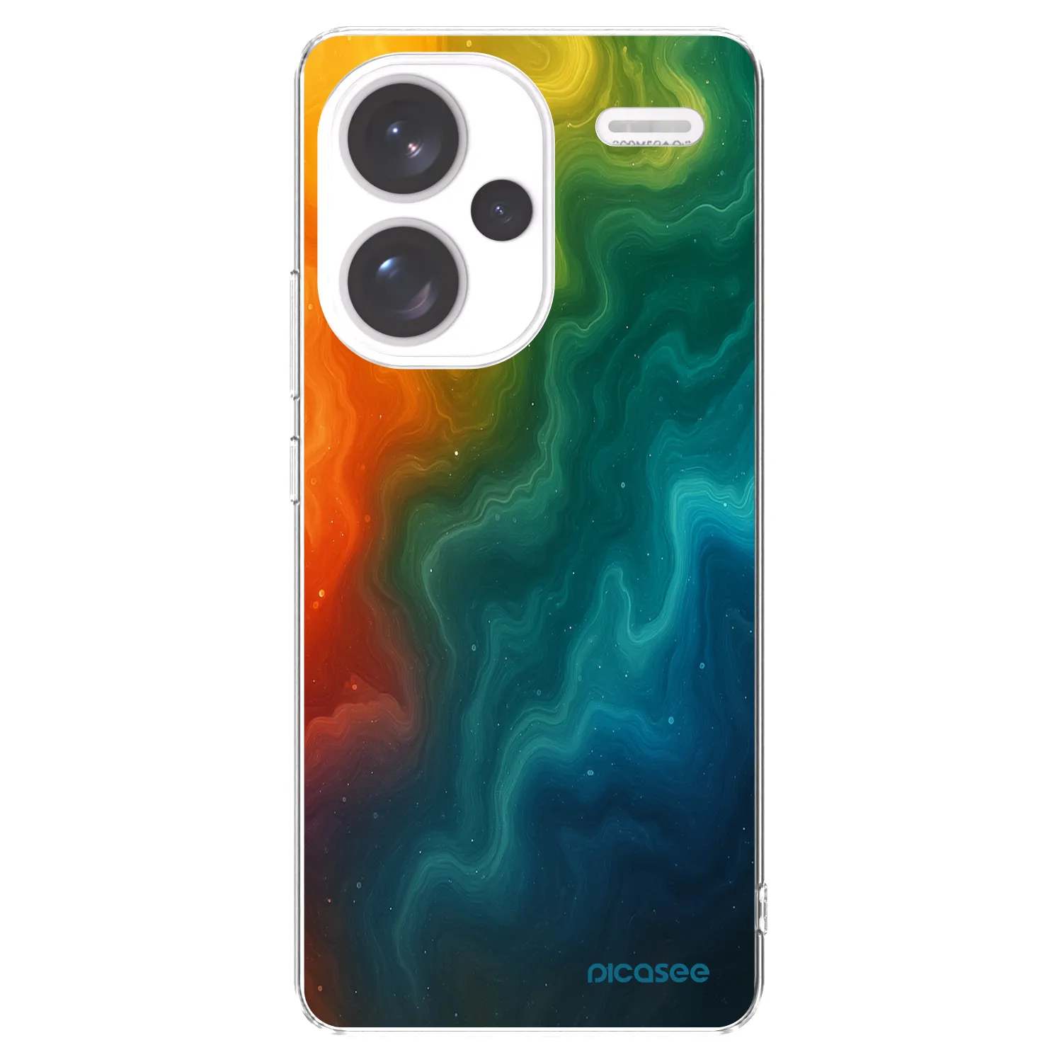 Picasee silikonska prozirna maskica za Xiaomi Redmi Note 13 Pro+ 5G - Solar