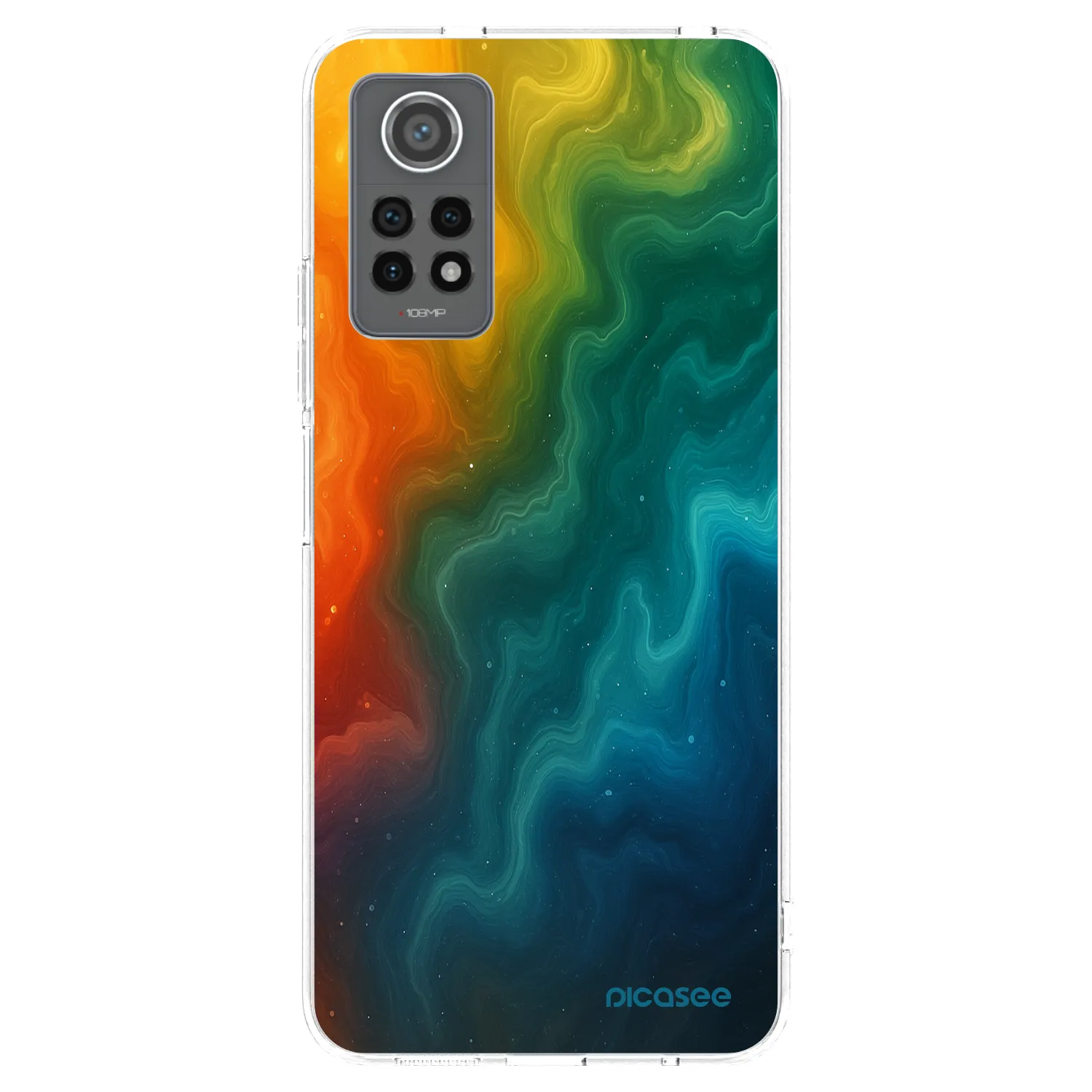 Picasee silikonska prozirna maskica za Xiaomi Redmi Note 12 Pro 4G - Solar