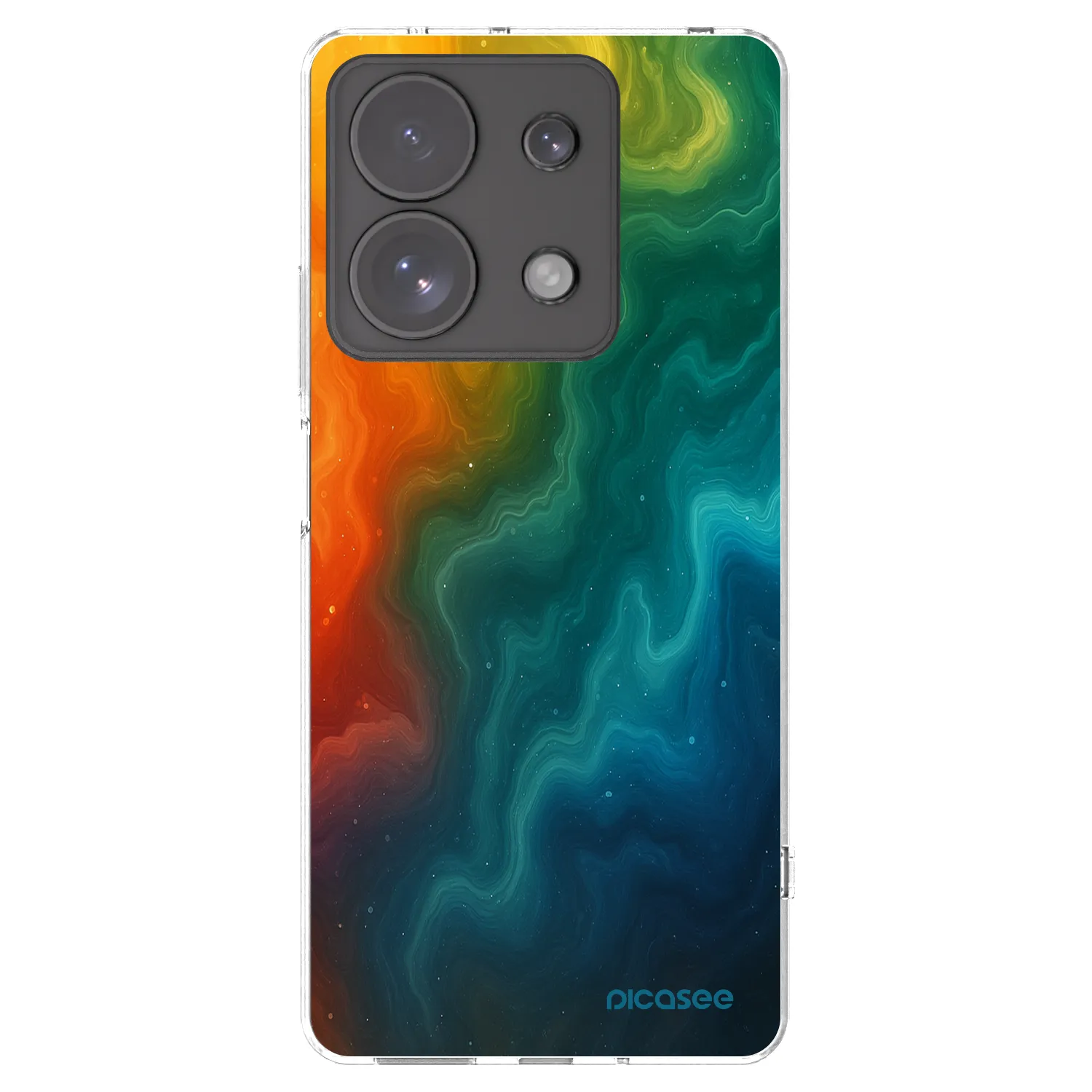 Picasee silikonska prozirna maskica za Xiaomi Redmi Note 13 Pro 4G - Solar