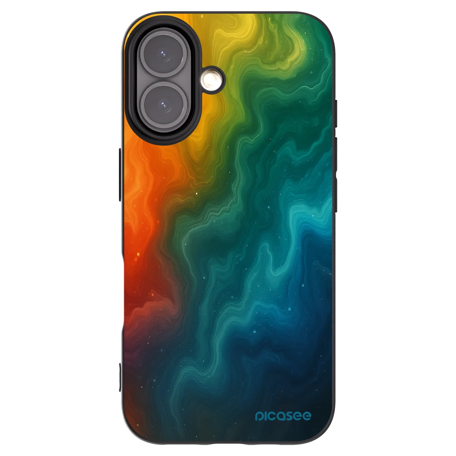 Picasee crna silikonska maskica za Apple iPhone 16 - Solar