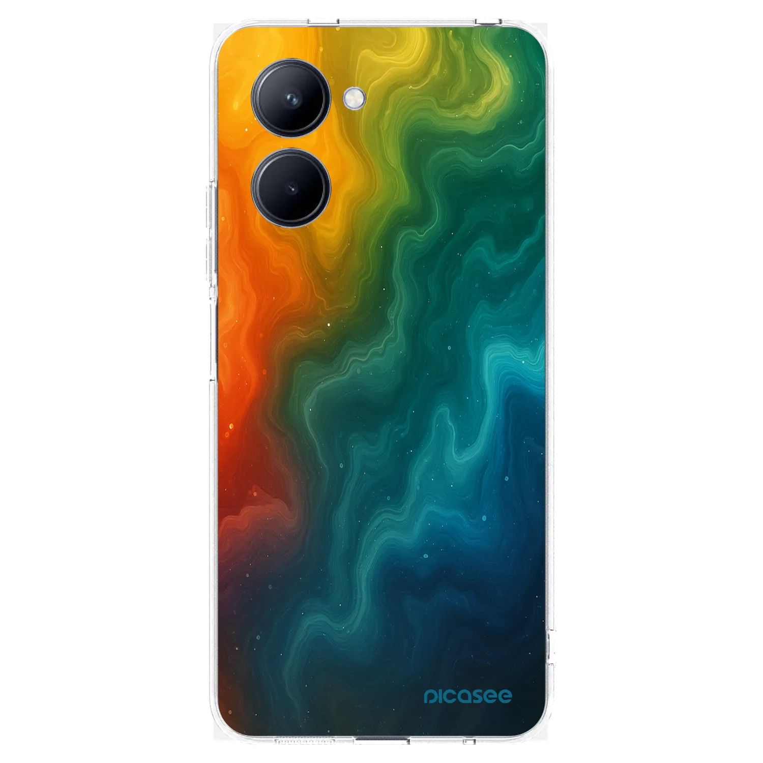 Picasee silikonska prozirna maskica za Realme C33 (2023) - Solar