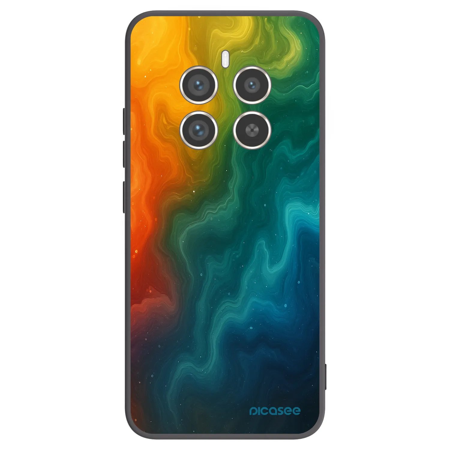 Picasee crna silikonska maskica za Realme 12 Pro 5G - Solar