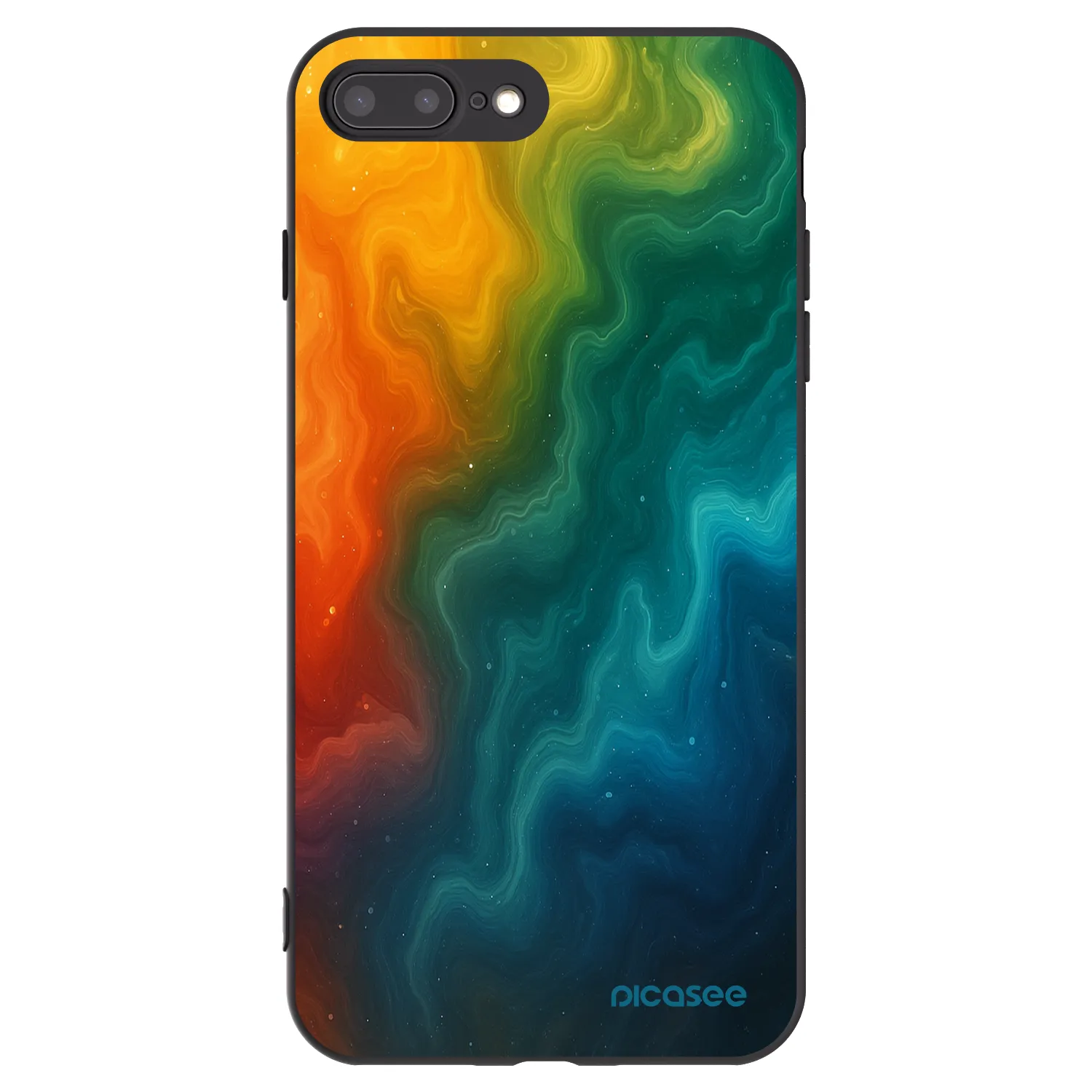Picasee crna silikonska maskica za Apple iPhone 7 Plus - Solar