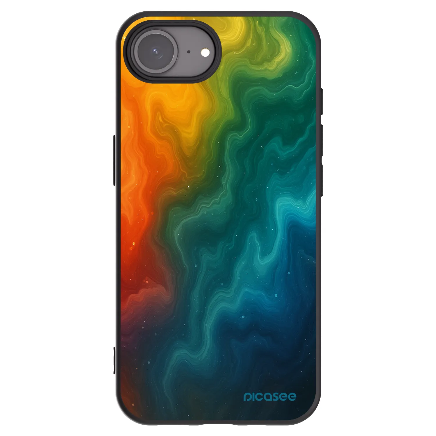 Picasee crna silikonska maskica za Apple iPhone 16e - Solar