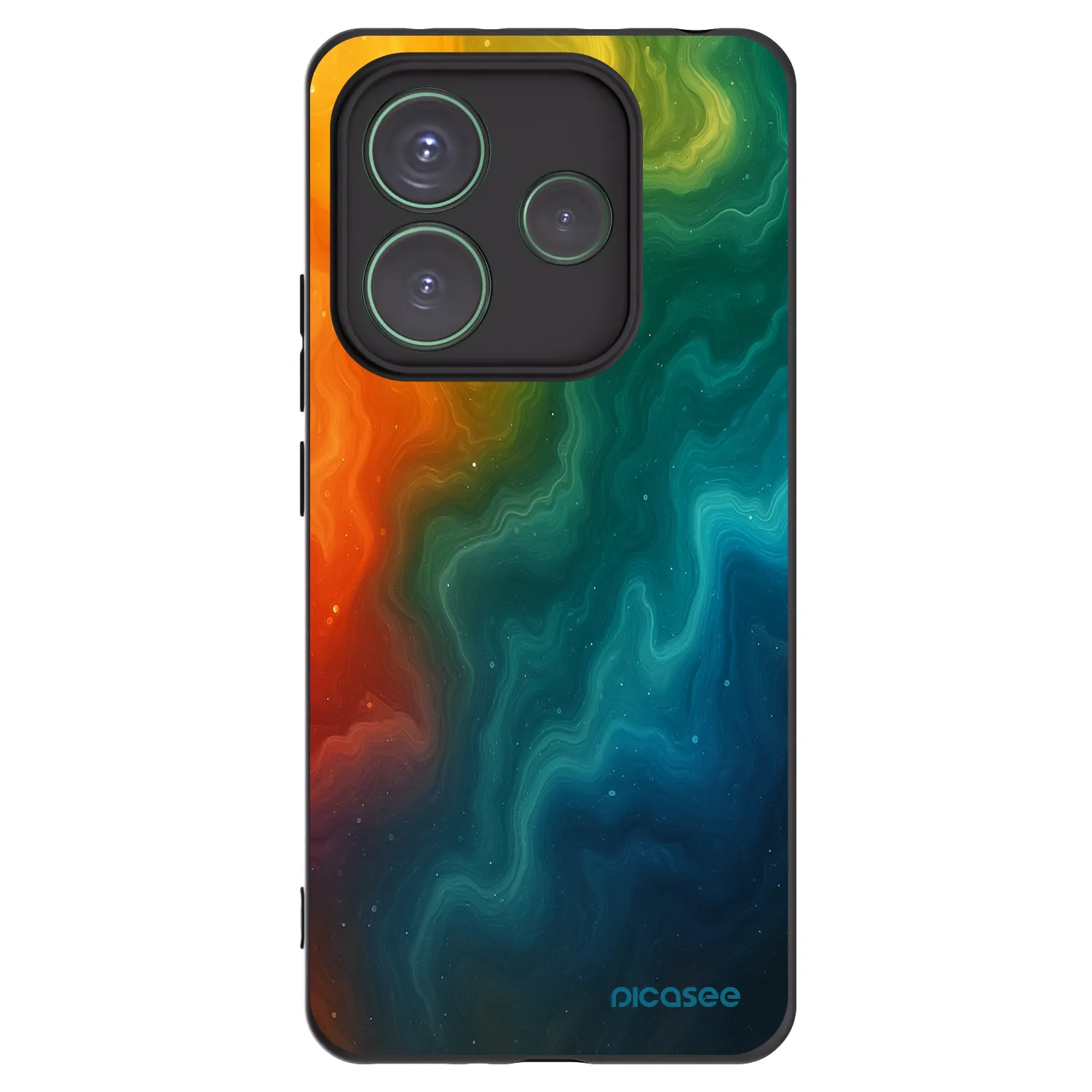 Picasee crna silikonska maskica za Xiaomi Redmi Note 14 5G - Solar