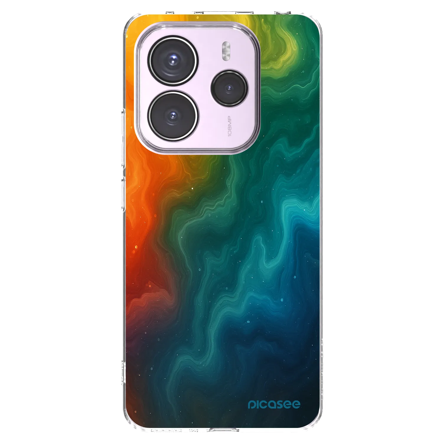 Picasee silikonska prozirna maskica za Xiaomi Redmi Note 14 5G - Solar