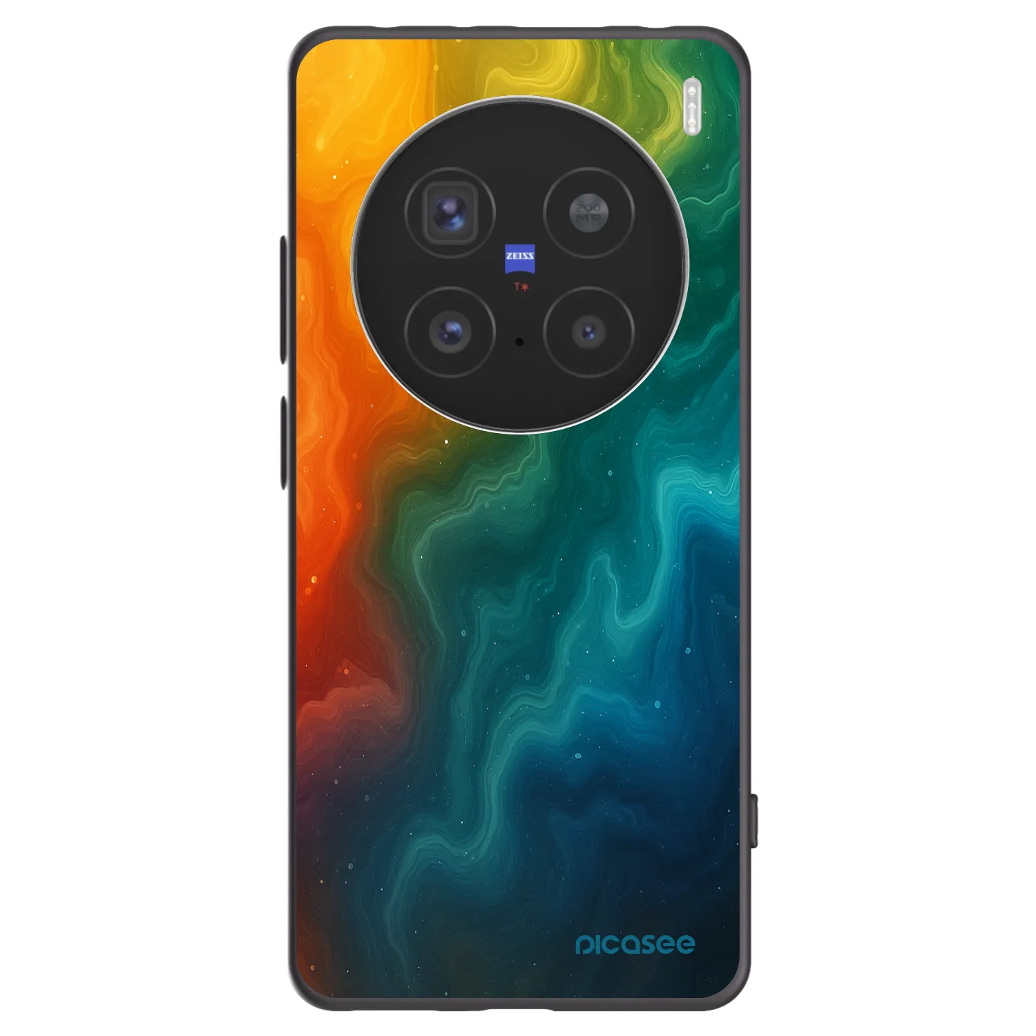 Picasee crna silikonska maskica za Vivo X200 Pro - Solar