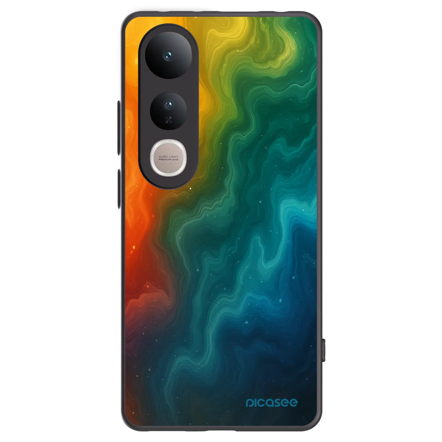 Picasee crna silikonska maskica za Vivo V50 Lite 5G - Solar