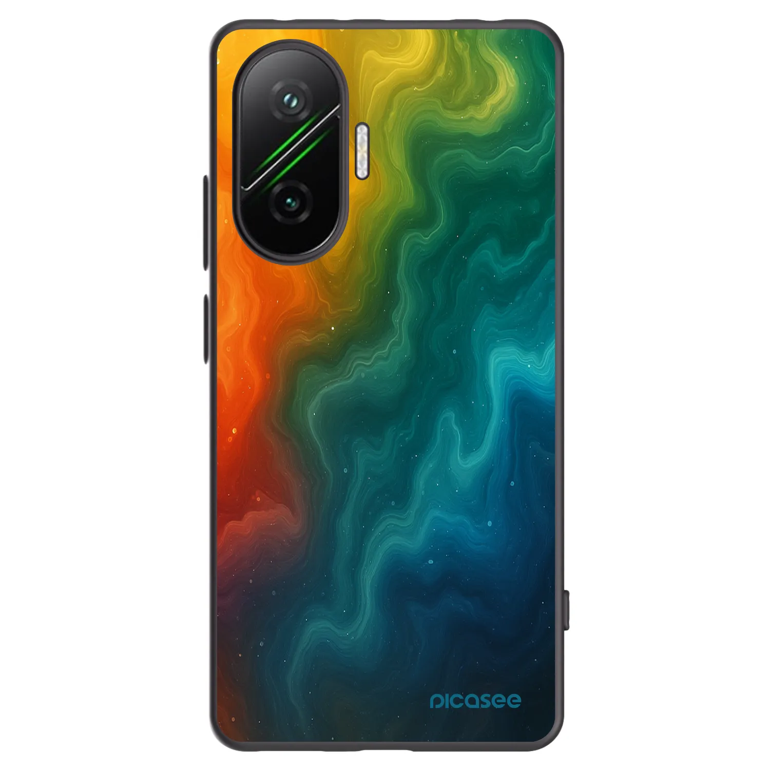 Picasee crna silikonska maskica za Xiaomi Poco F7 Pro 5G - Solar